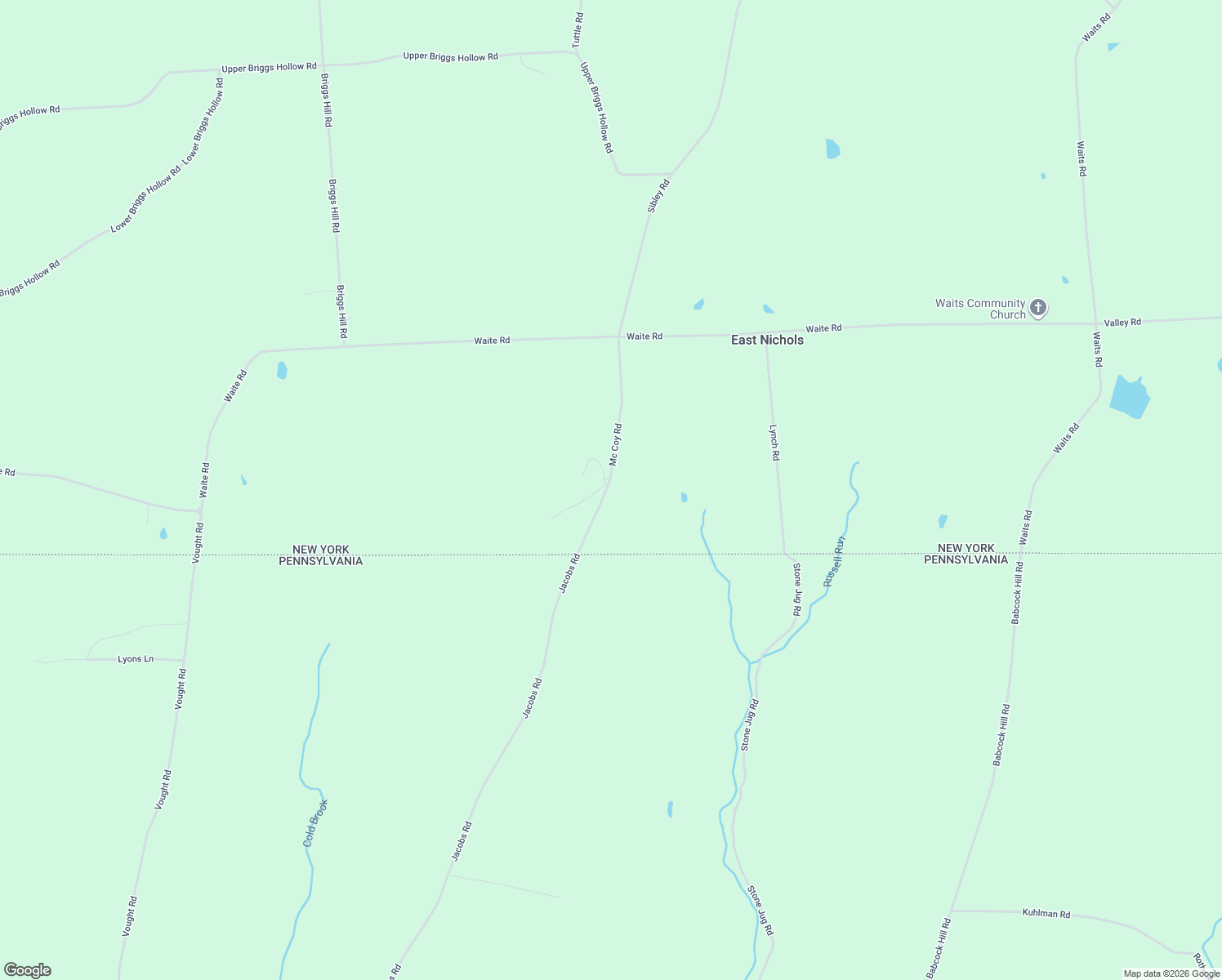 map of restaurants, bars, coffee shops, grocery stores, and more near 416 Mc Coy Road in Nichols
