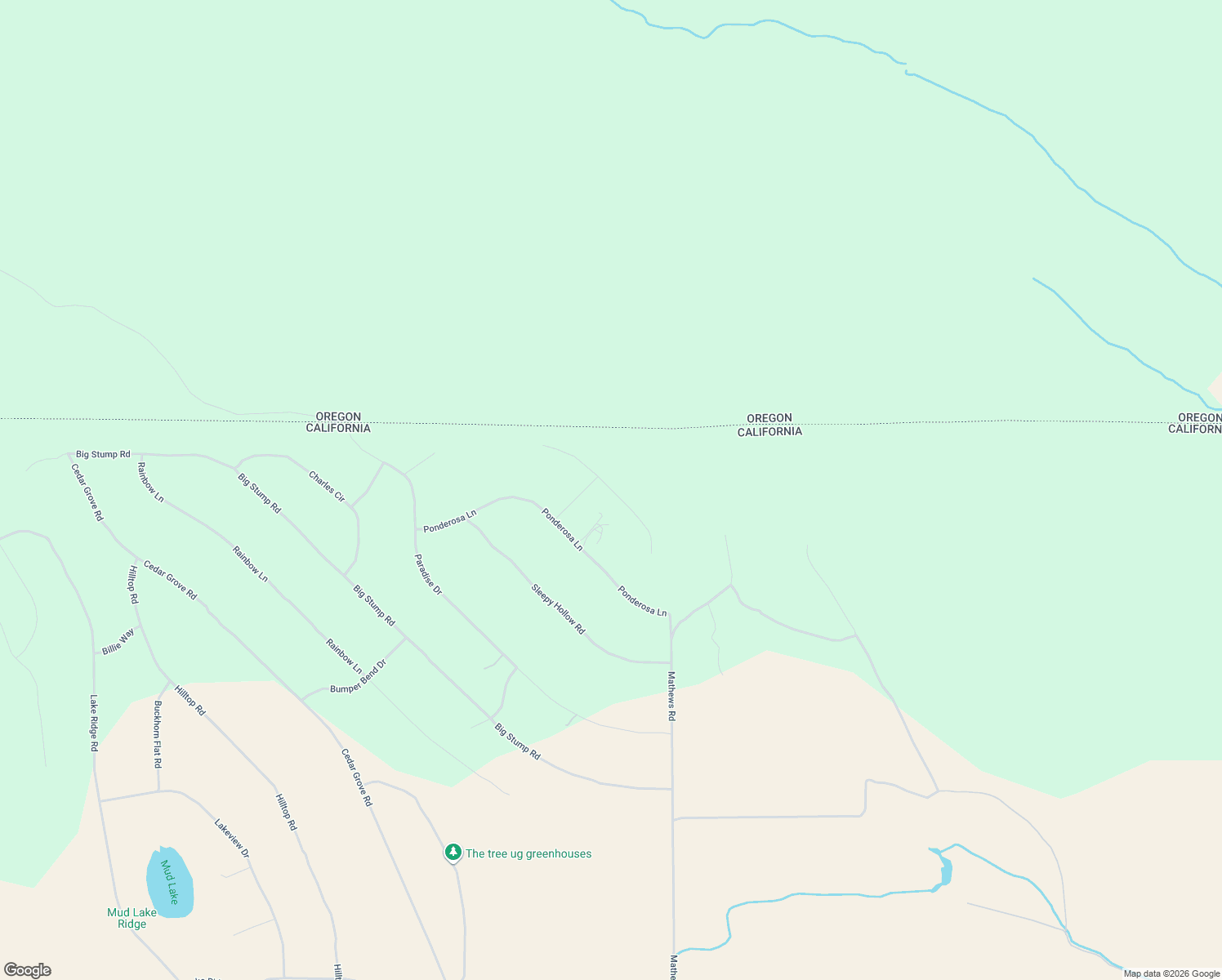 map of restaurants, bars, coffee shops, grocery stores, and more near Sequoia Way in Siskiyou County