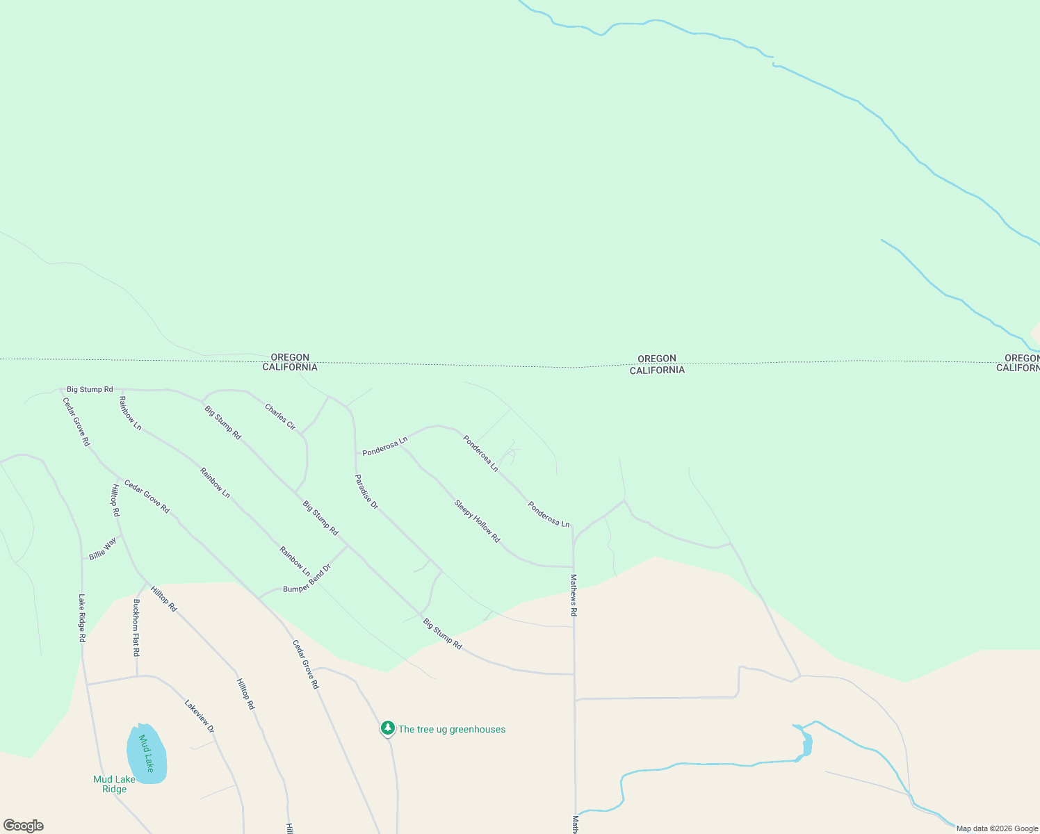 map of restaurants, bars, coffee shops, grocery stores, and more near Sequoia Way in Siskiyou County