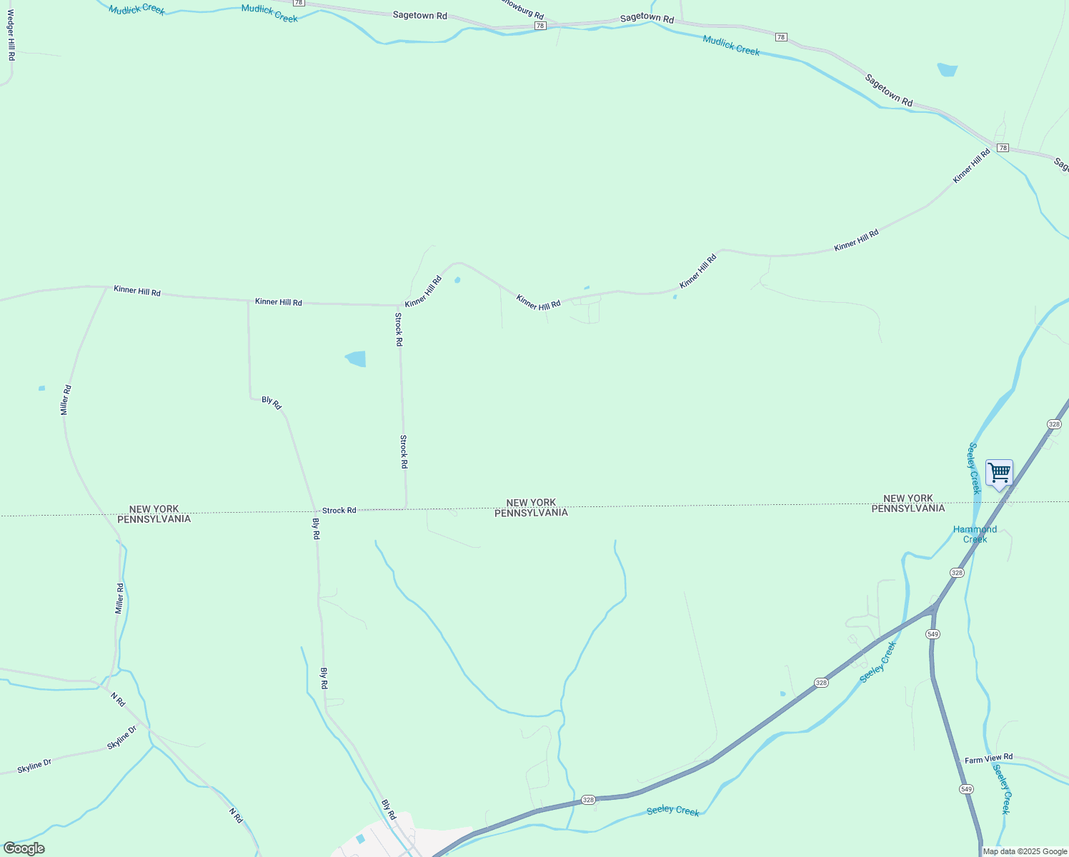 map of restaurants, bars, coffee shops, grocery stores, and more near 323 Kinner Hill Road in Pine City