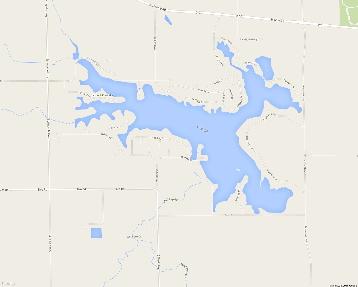 map of restaurants, bars, coffee shops, grocery stores, and more near 7563 Wadding Drive in Onsted