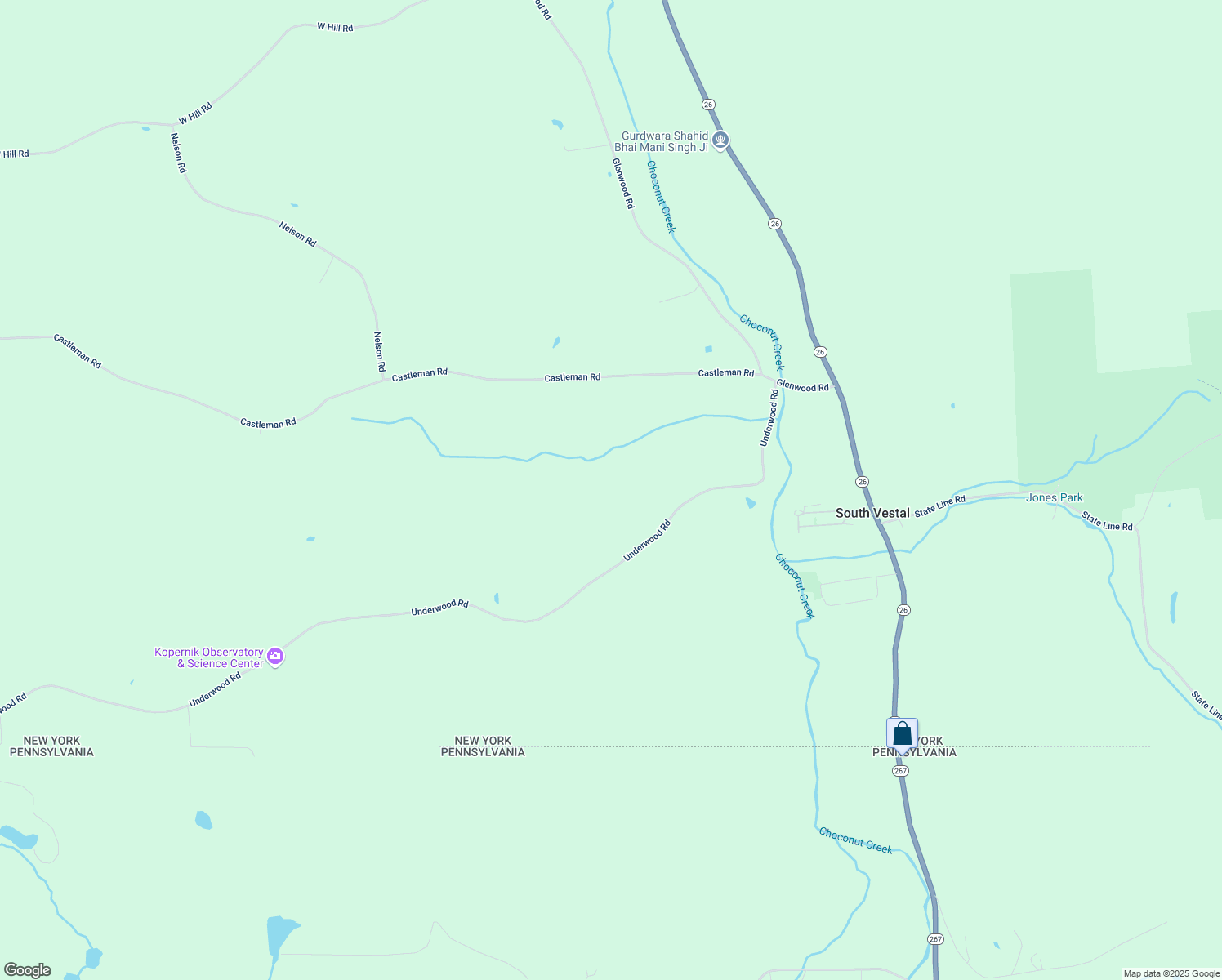 map of restaurants, bars, coffee shops, grocery stores, and more near 951 Underwood Road in Vestal