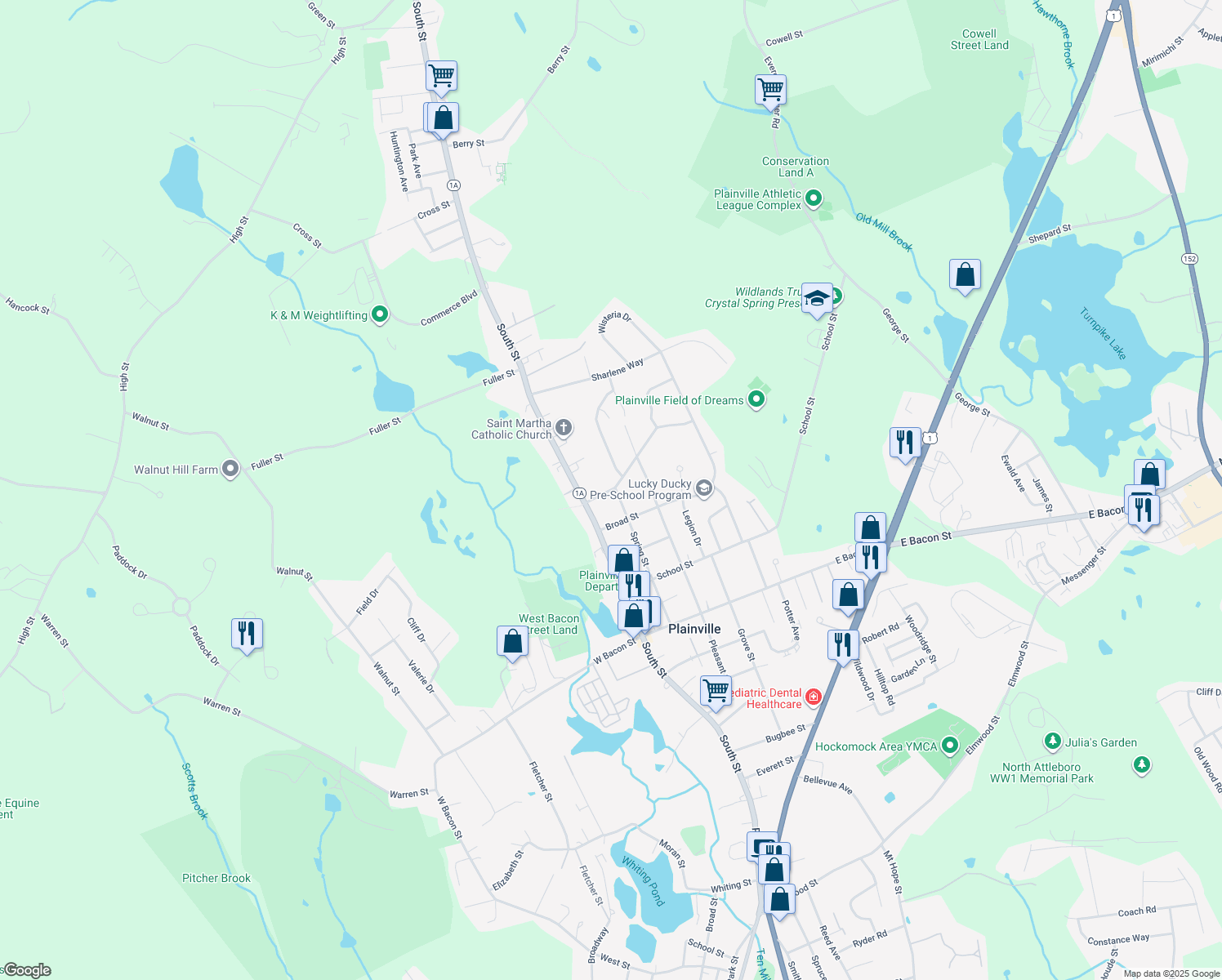 18 Maple Street, Plainville MA Walk Score