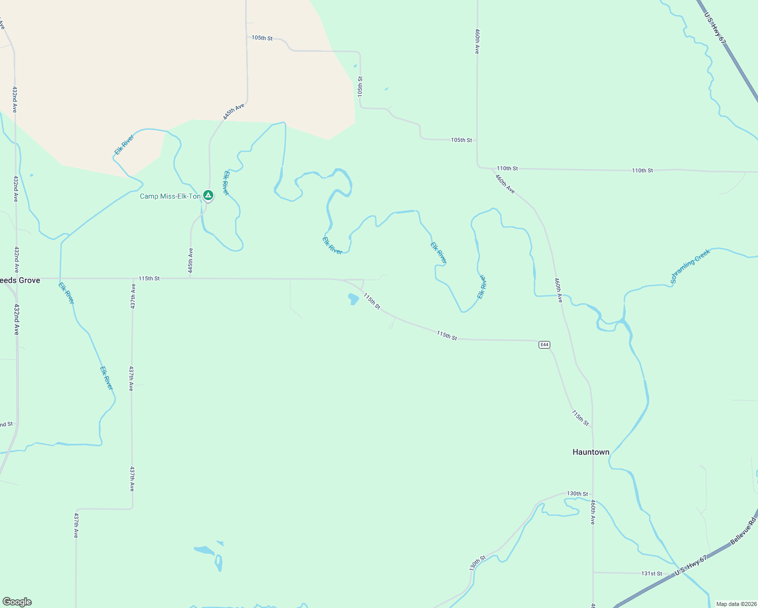 map of restaurants, bars, coffee shops, grocery stores, and more near 4512 115th Street in Clinton