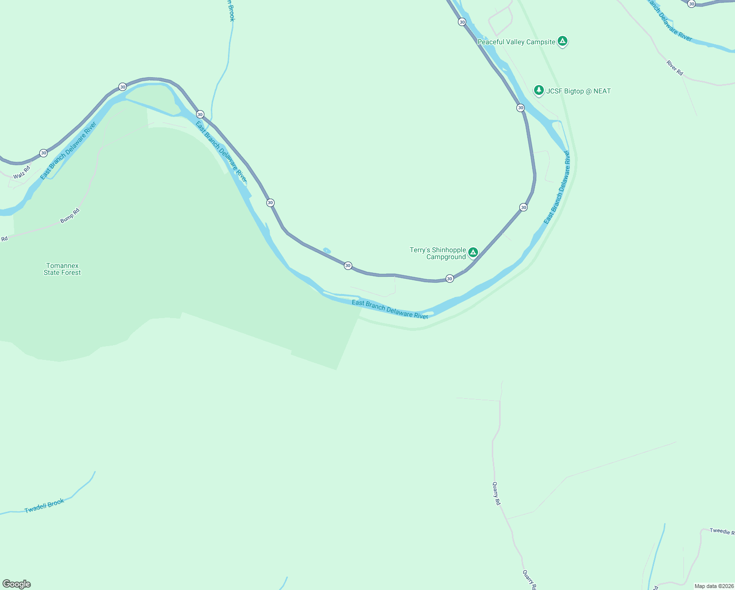 map of restaurants, bars, coffee shops, grocery stores, and more near 223 Long Flats Rd in Downsville