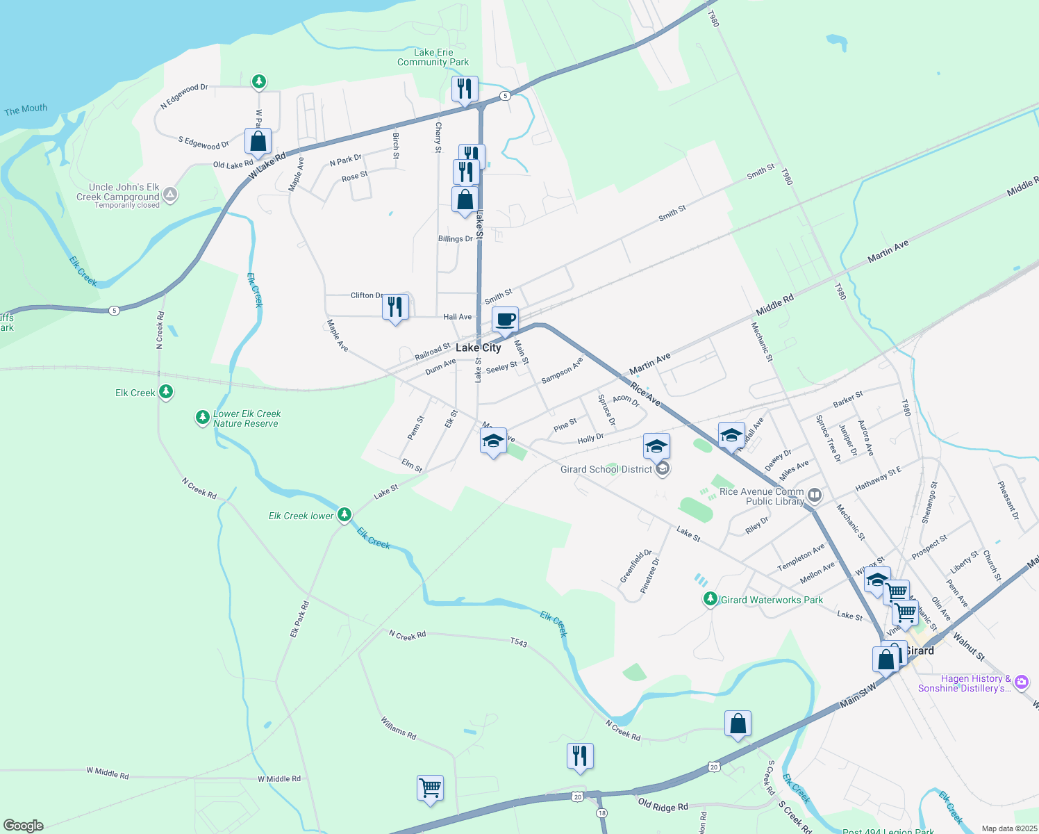 10050 Martin Avenue, Lake City PA Walk Score