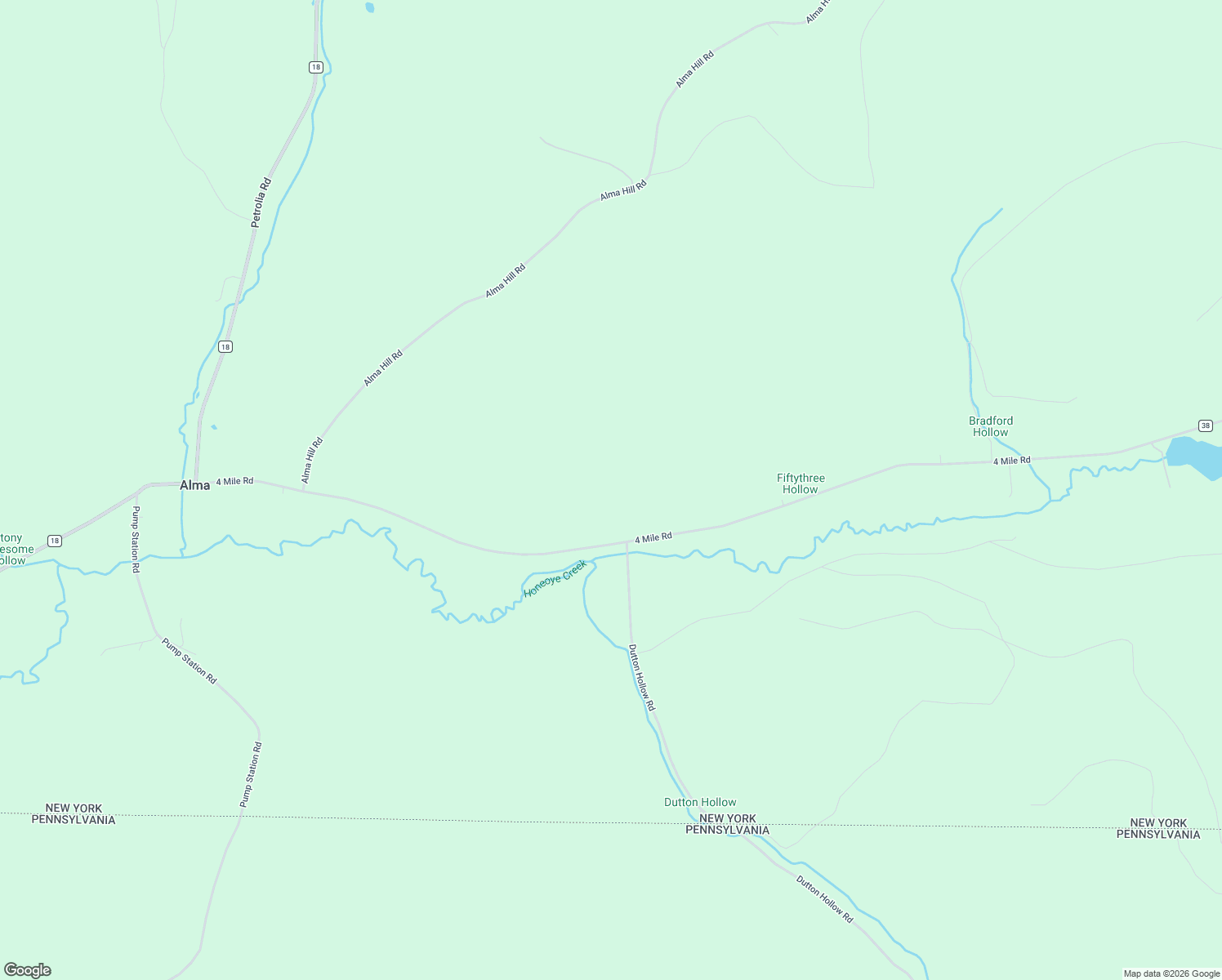 map of restaurants, bars, coffee shops, grocery stores, and more near 4 Mile Road in Wellsville