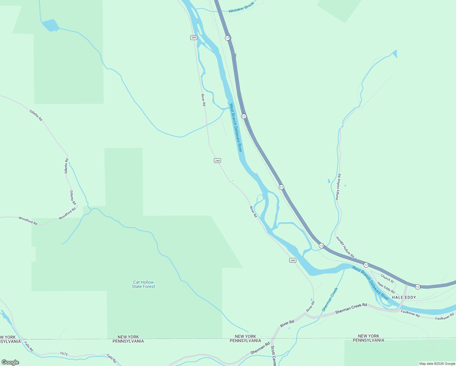 map of restaurants, bars, coffee shops, grocery stores, and more near 310 River Road in Deposit