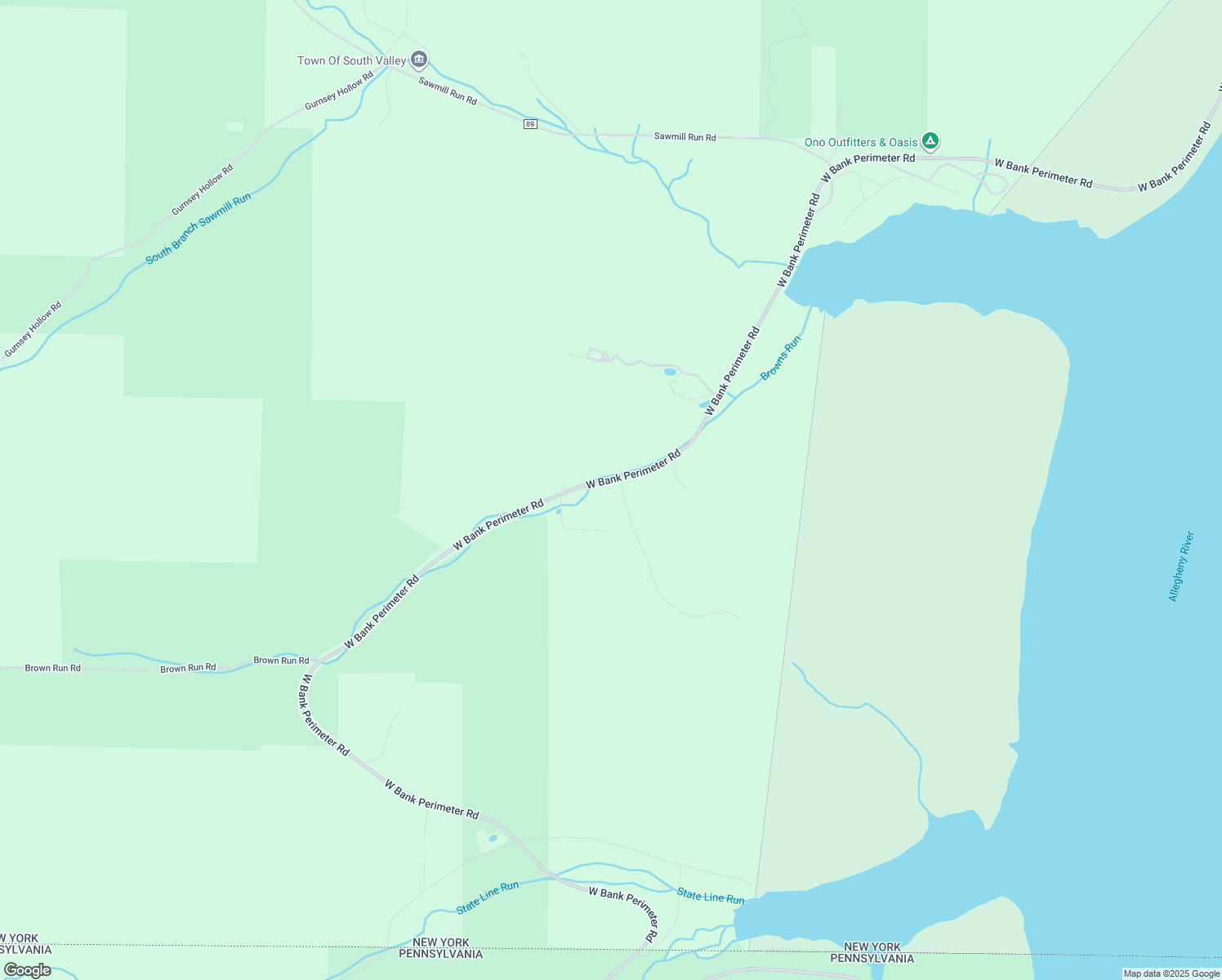 map of restaurants, bars, coffee shops, grocery stores, and more near 470 West Perimeter Road in Frewsburg