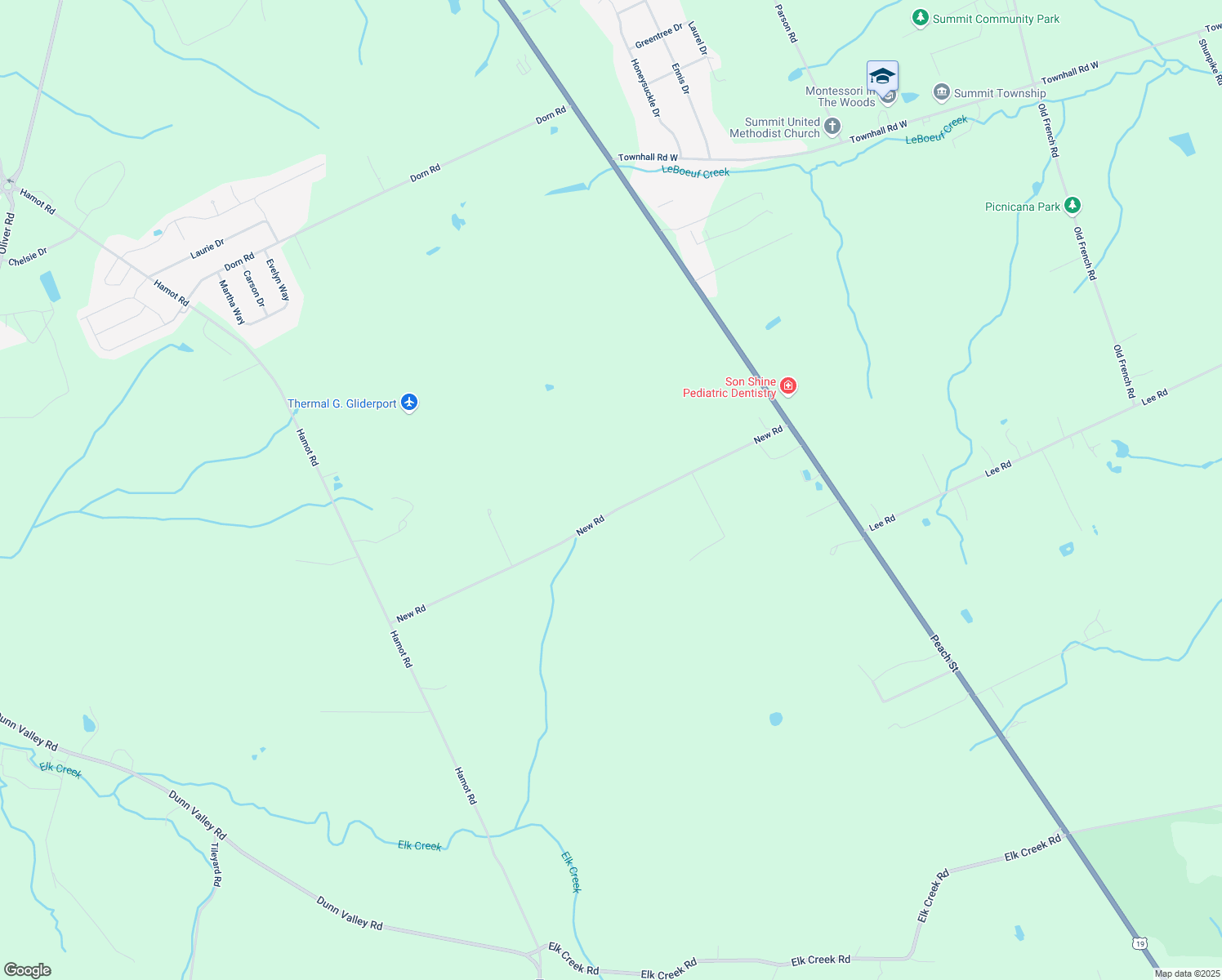 map of restaurants, bars, coffee shops, grocery stores, and more near 2246 New Rd in Waterford