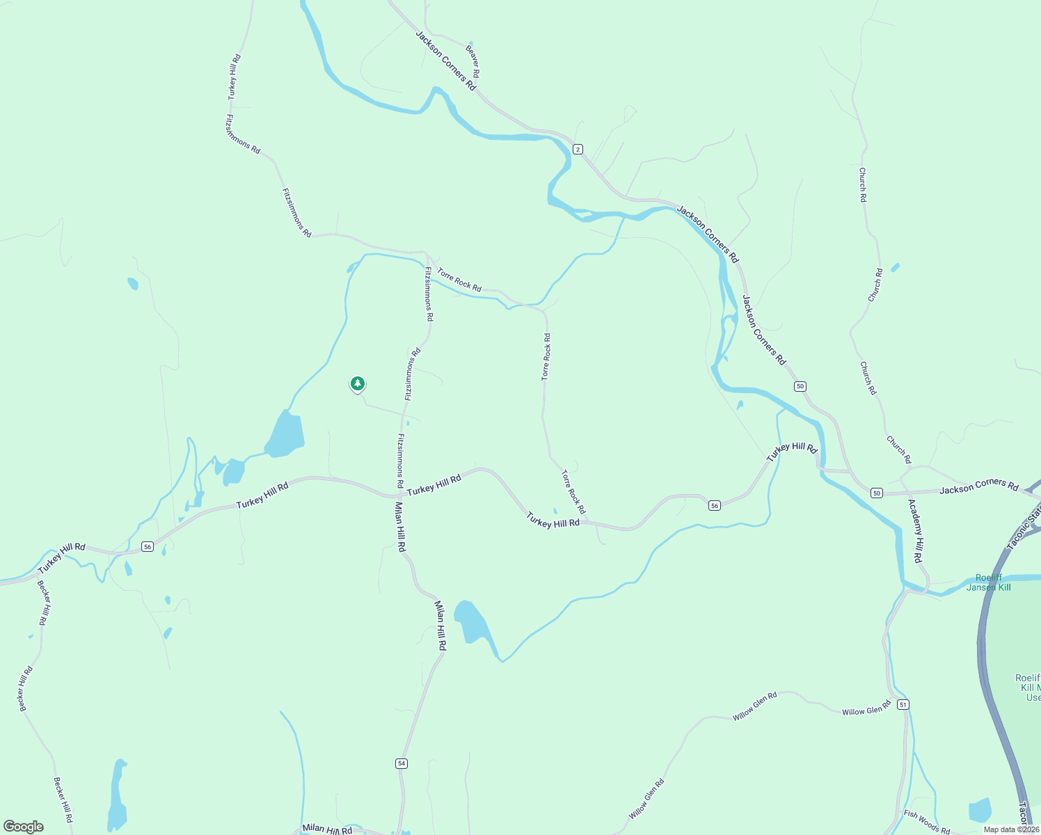 map of restaurants, bars, coffee shops, grocery stores, and more near 59 Torre Rock Rd in Red Hook