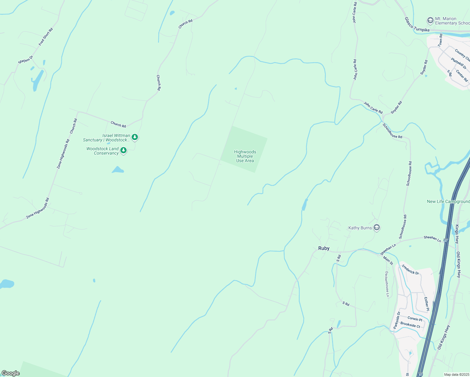map of restaurants, bars, coffee shops, grocery stores, and more near 279 Old Dutch Rd in Saugerties
