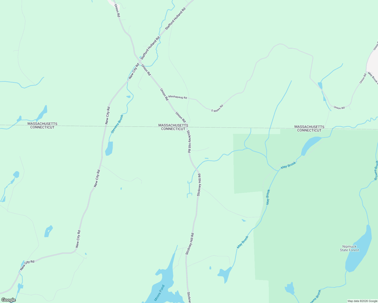map of restaurants, bars, coffee shops, grocery stores, and more near 433 Stickney Hill Road in Union