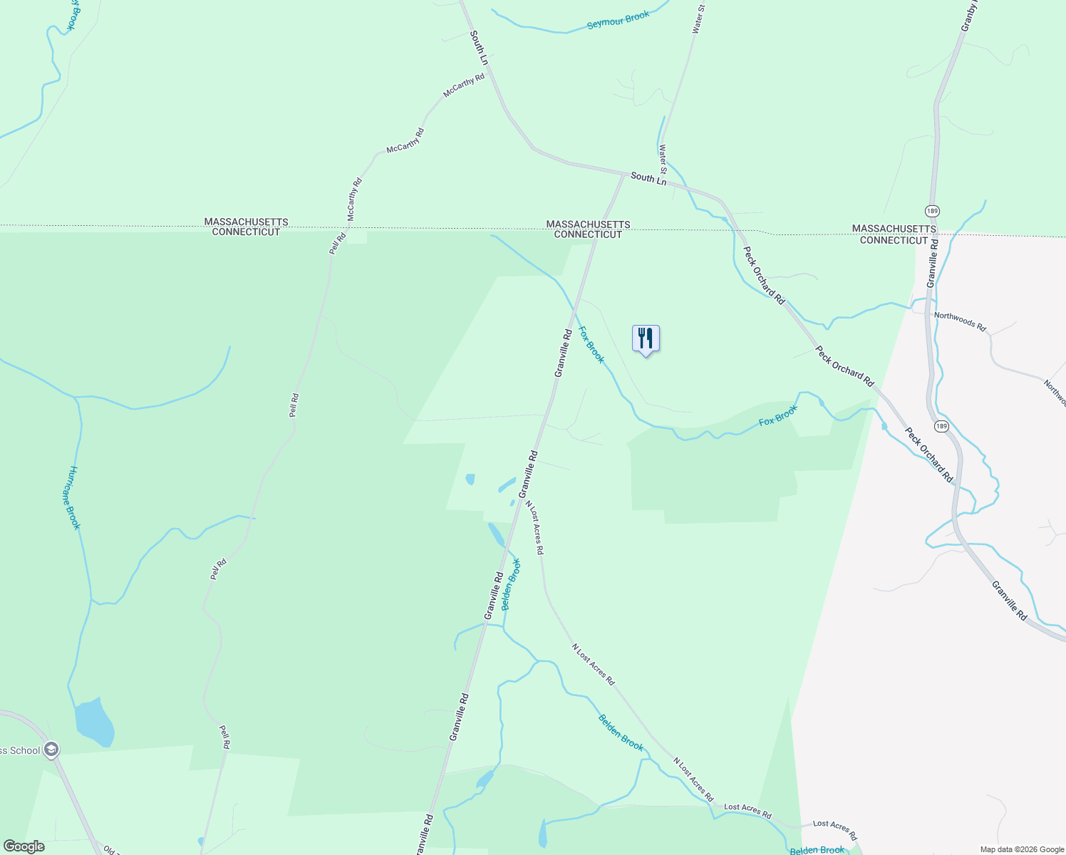 map of restaurants, bars, coffee shops, grocery stores, and more near 15 Fyler Road in Hartland
