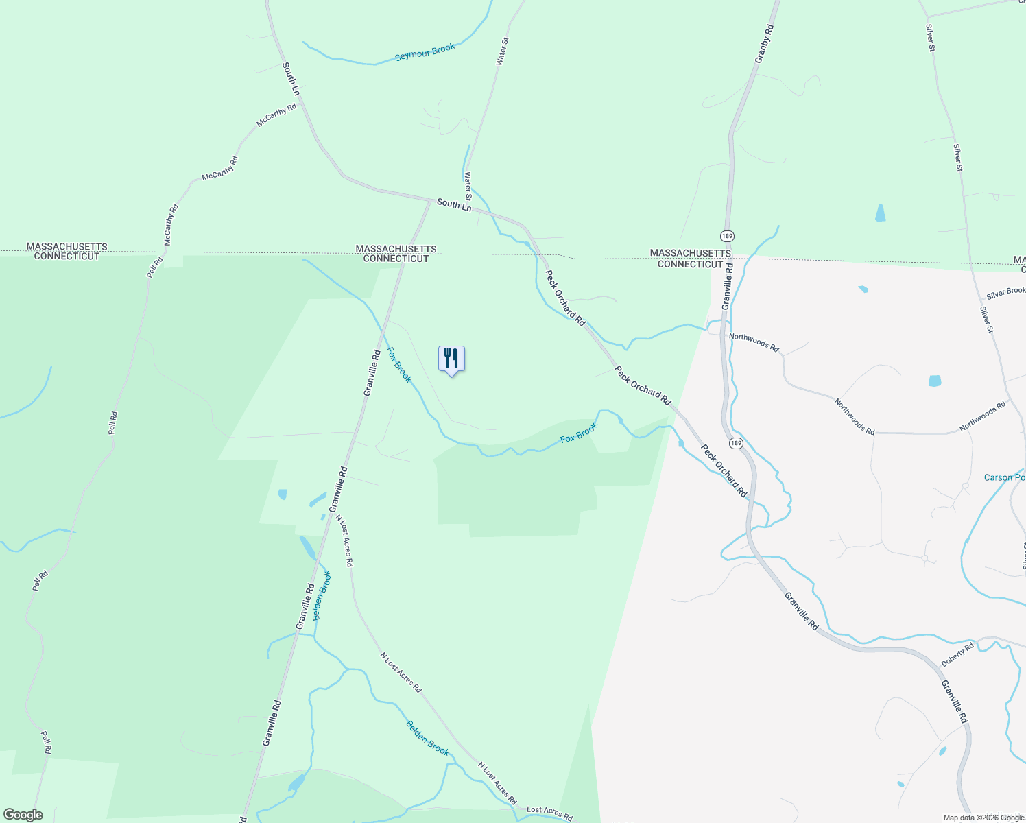 map of restaurants, bars, coffee shops, grocery stores, and more near 100 Fox Brook Road in Hartland