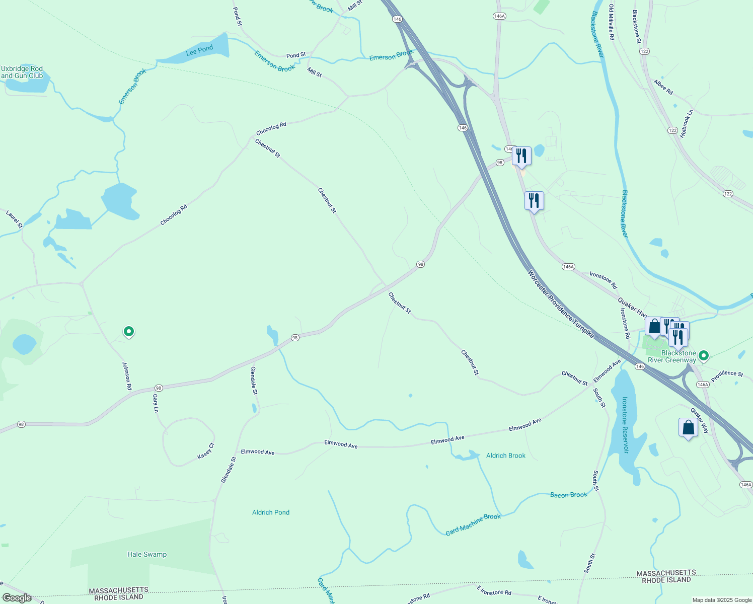 234 Aldrich Street, Uxbridge MA Walk Score