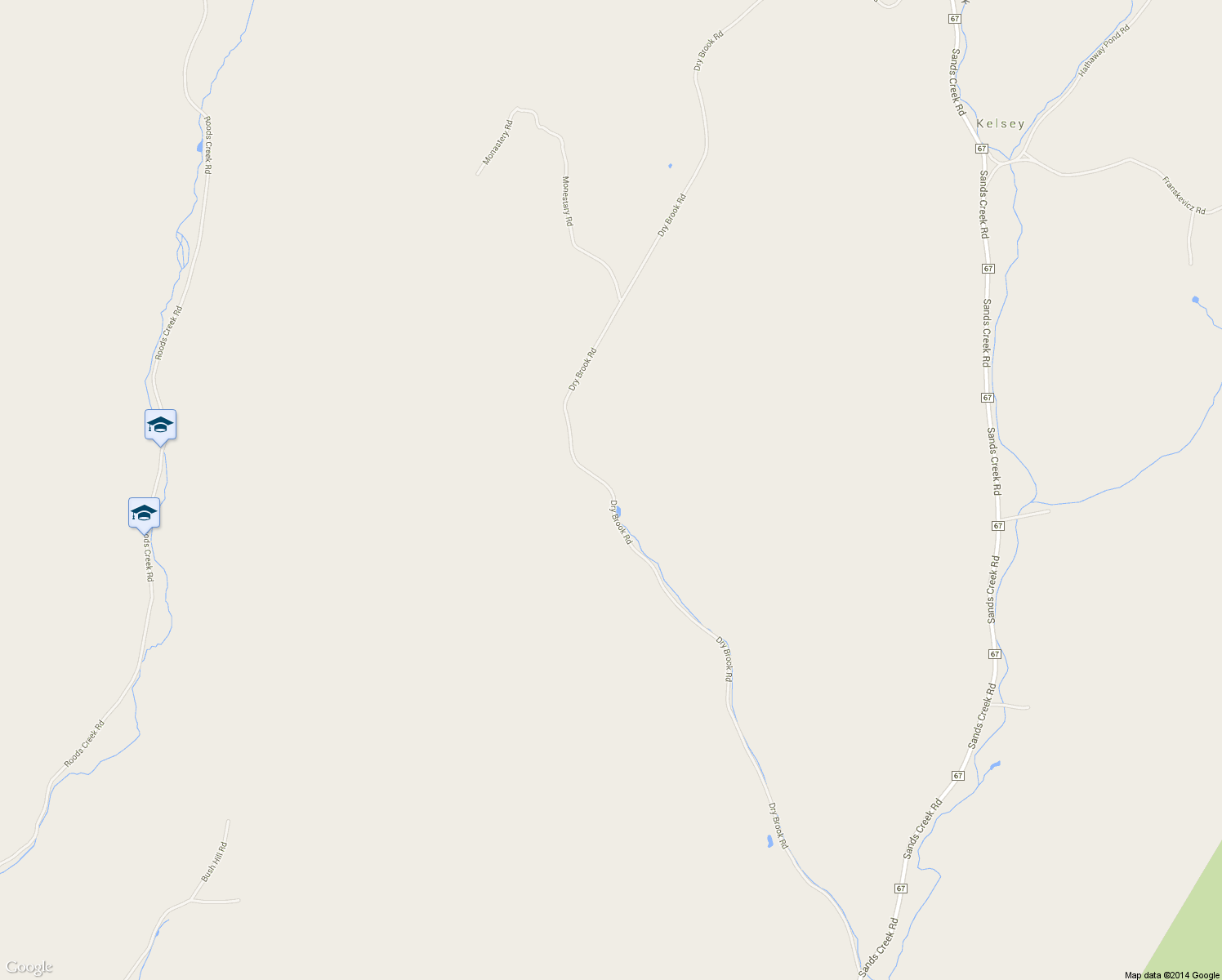 map of restaurants, bars, coffee shops, grocery stores, and more near Dry Brook Road in Hancock