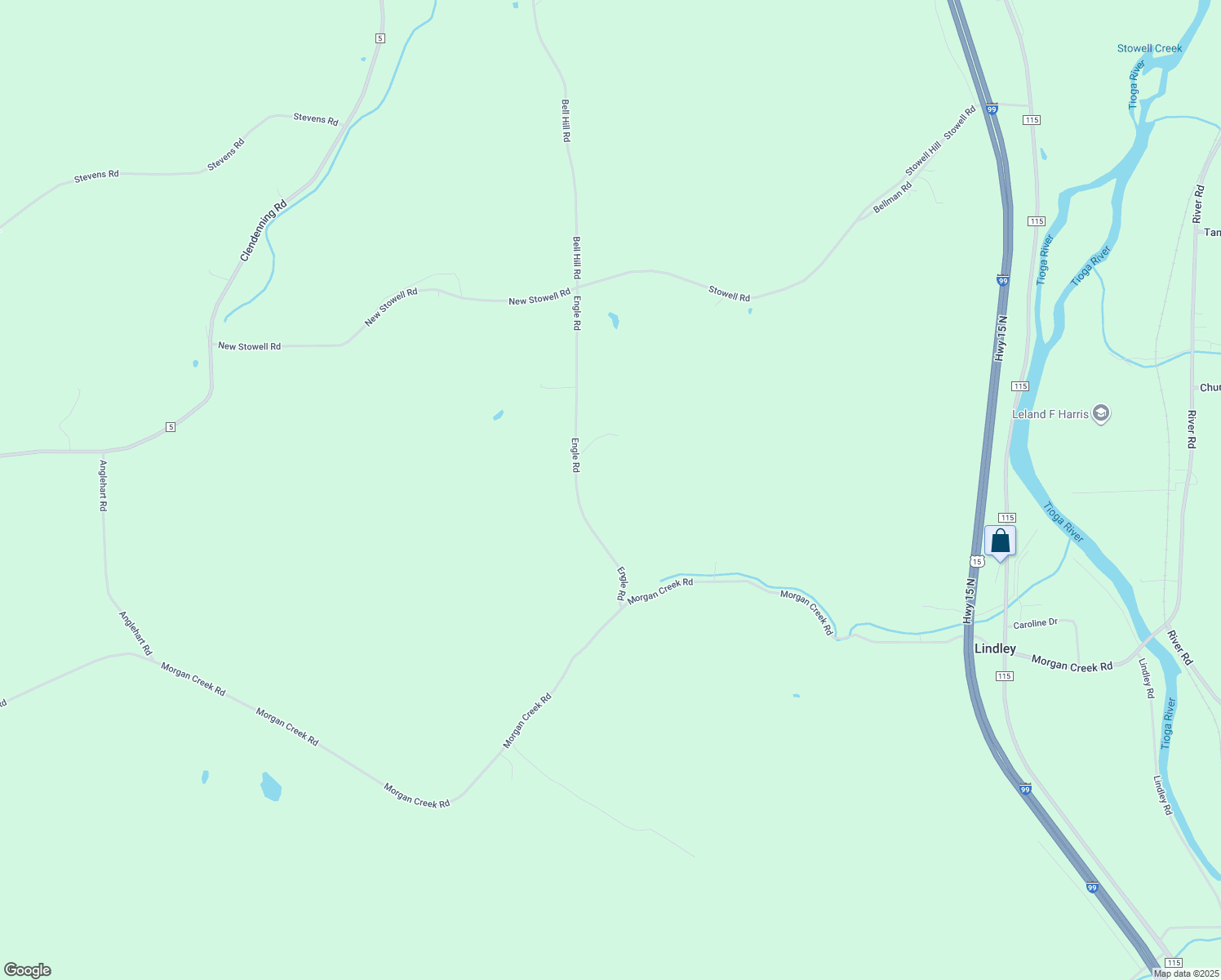 map of restaurants, bars, coffee shops, grocery stores, and more near in Lindley