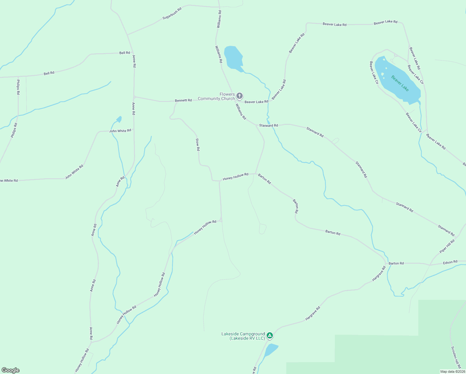 map of restaurants, bars, coffee shops, grocery stores, and more near 802 Honey Hollow Rd in Windsor