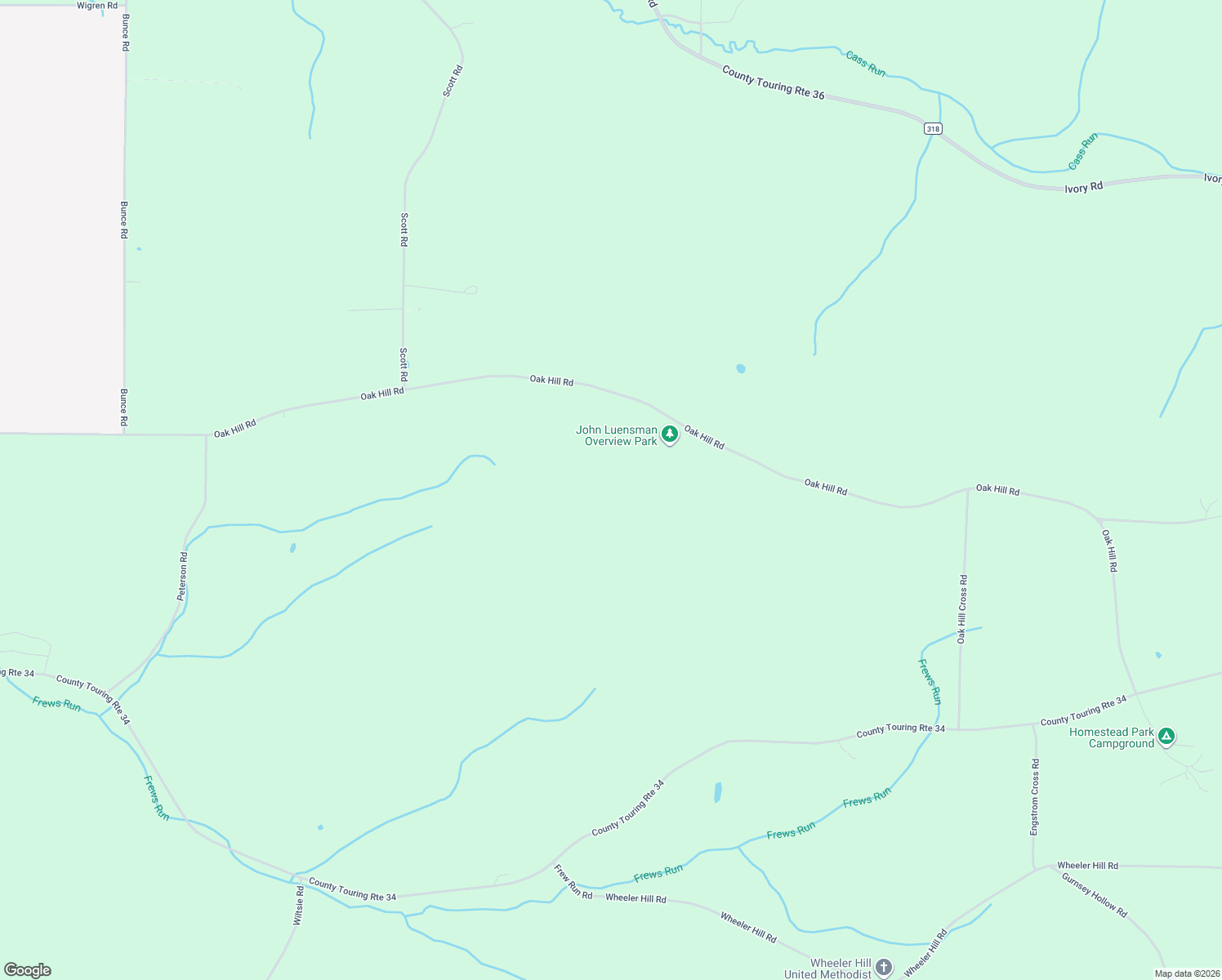 map of restaurants, bars, coffee shops, grocery stores, and more near 509 Oak Hill Road in Frewsburg