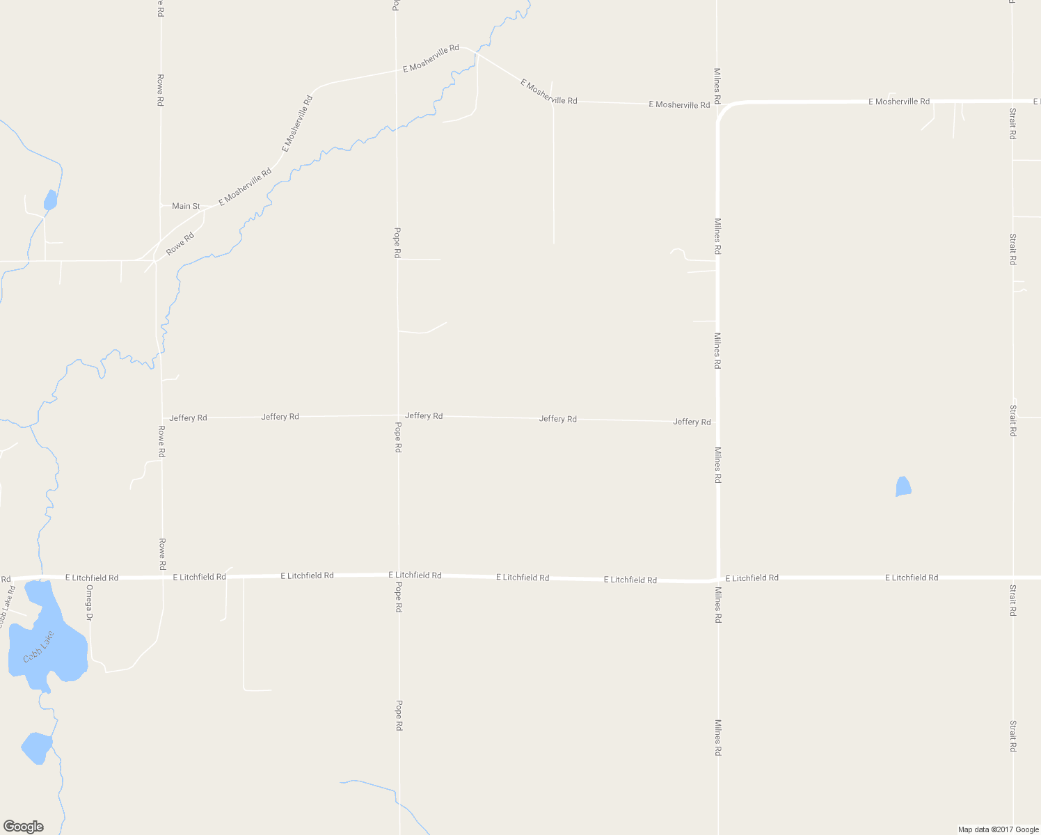 map of restaurants, bars, coffee shops, grocery stores, and more near 2380 Jeffery Road in Jonesville