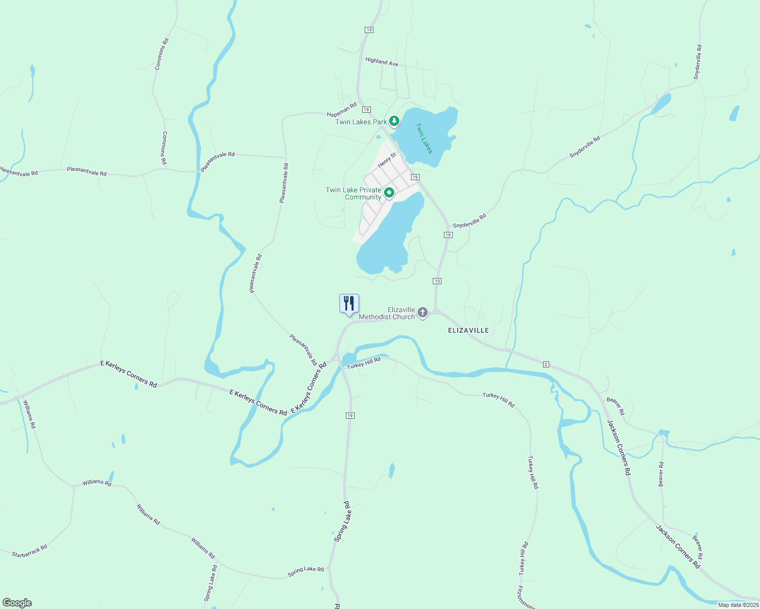 map of restaurants, bars, coffee shops, grocery stores, and more near 15 Shore Drive in Columbia County