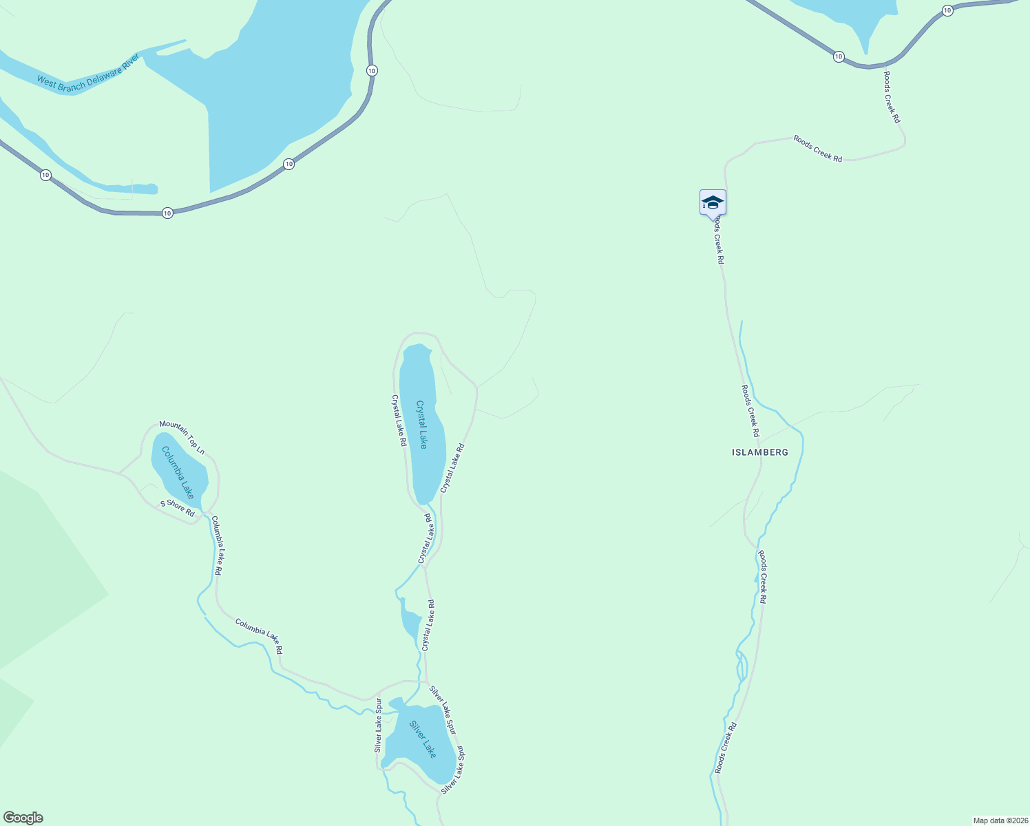 map of restaurants, bars, coffee shops, grocery stores, and more near Hill Road in Delaware County