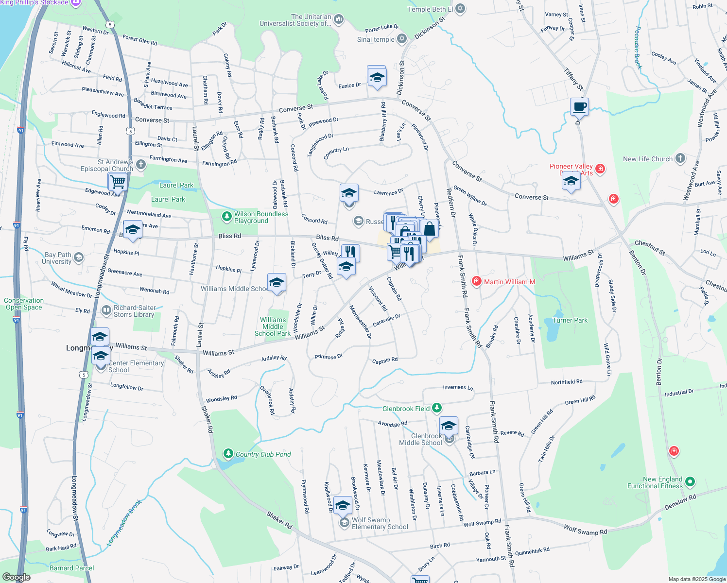 675 Williams Street, Longmeadow MA Walk Score