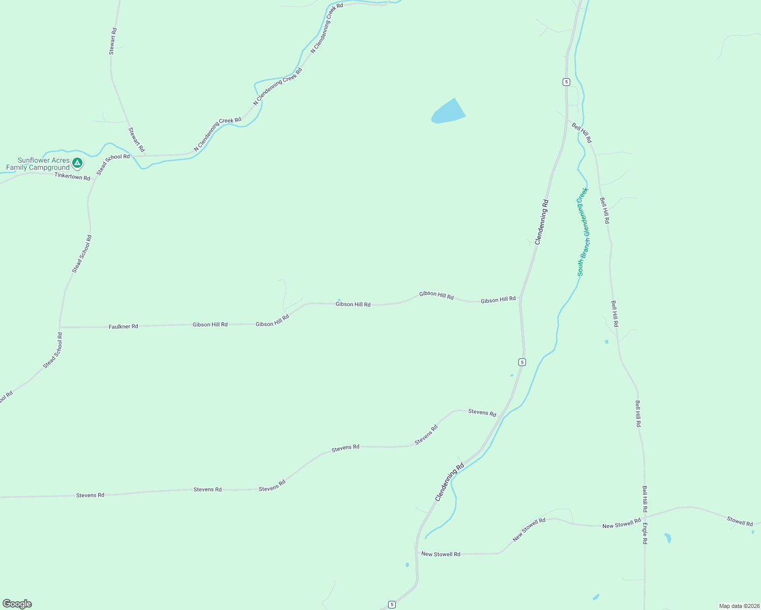 map of restaurants, bars, coffee shops, grocery stores, and more near Gibson Hill Road in Lindley