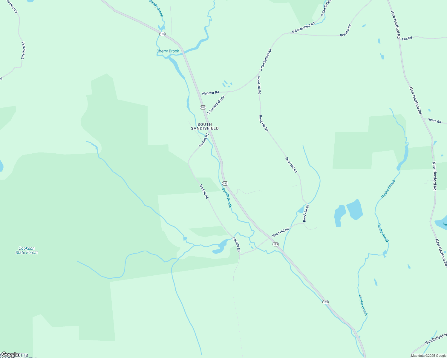 map of restaurants, bars, coffee shops, grocery stores, and more near Massachusetts 183 in Sandisfield