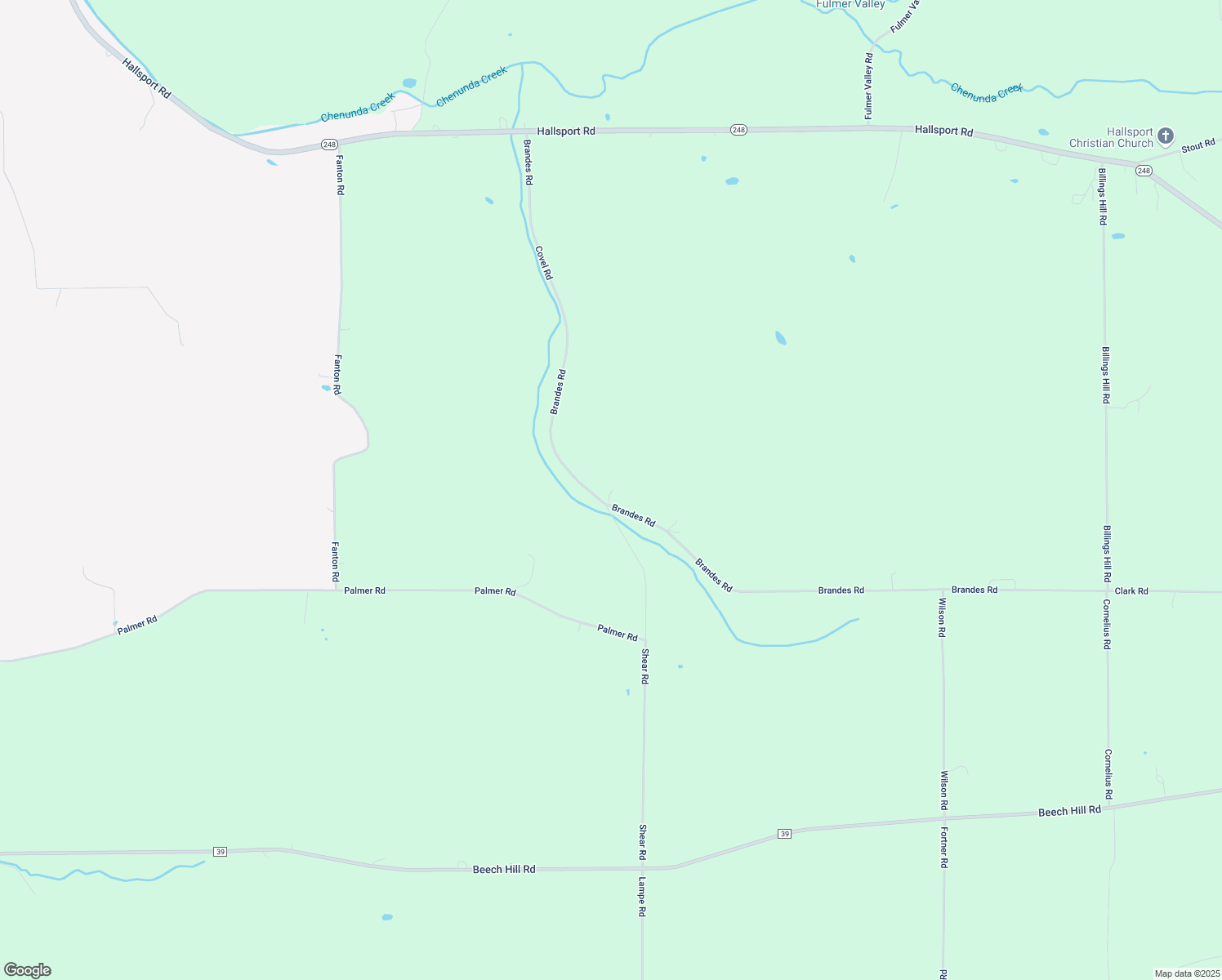 map of restaurants, bars, coffee shops, grocery stores, and more near 2678 Brandes Road in Wellsville