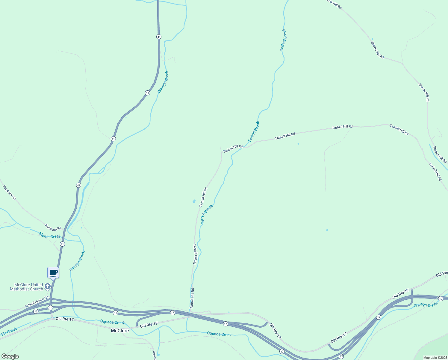 map of restaurants, bars, coffee shops, grocery stores, and more near 234 Tarbell Hill Road in Deposit