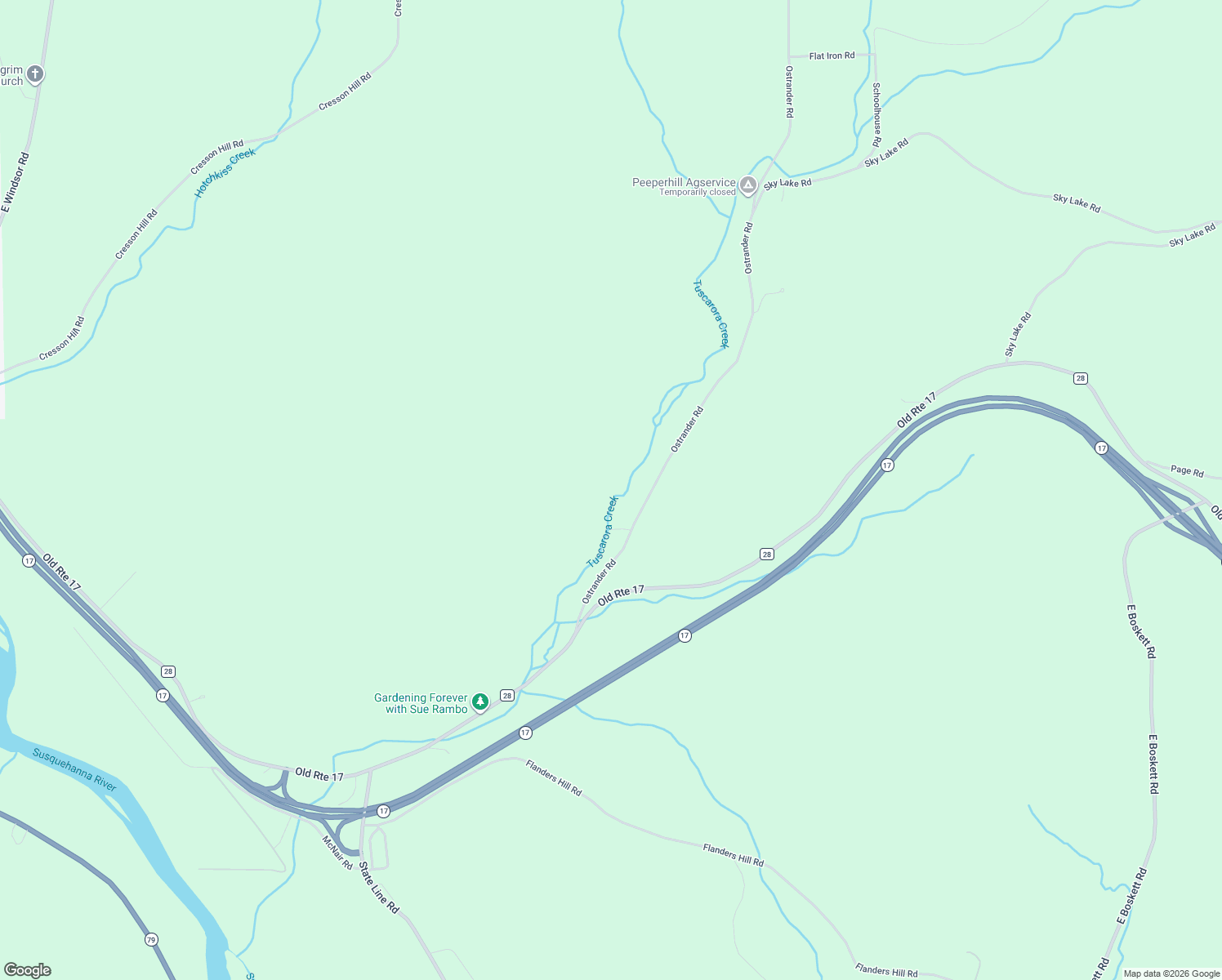 map of restaurants, bars, coffee shops, grocery stores, and more near 73 Ostrander Rd in Windsor