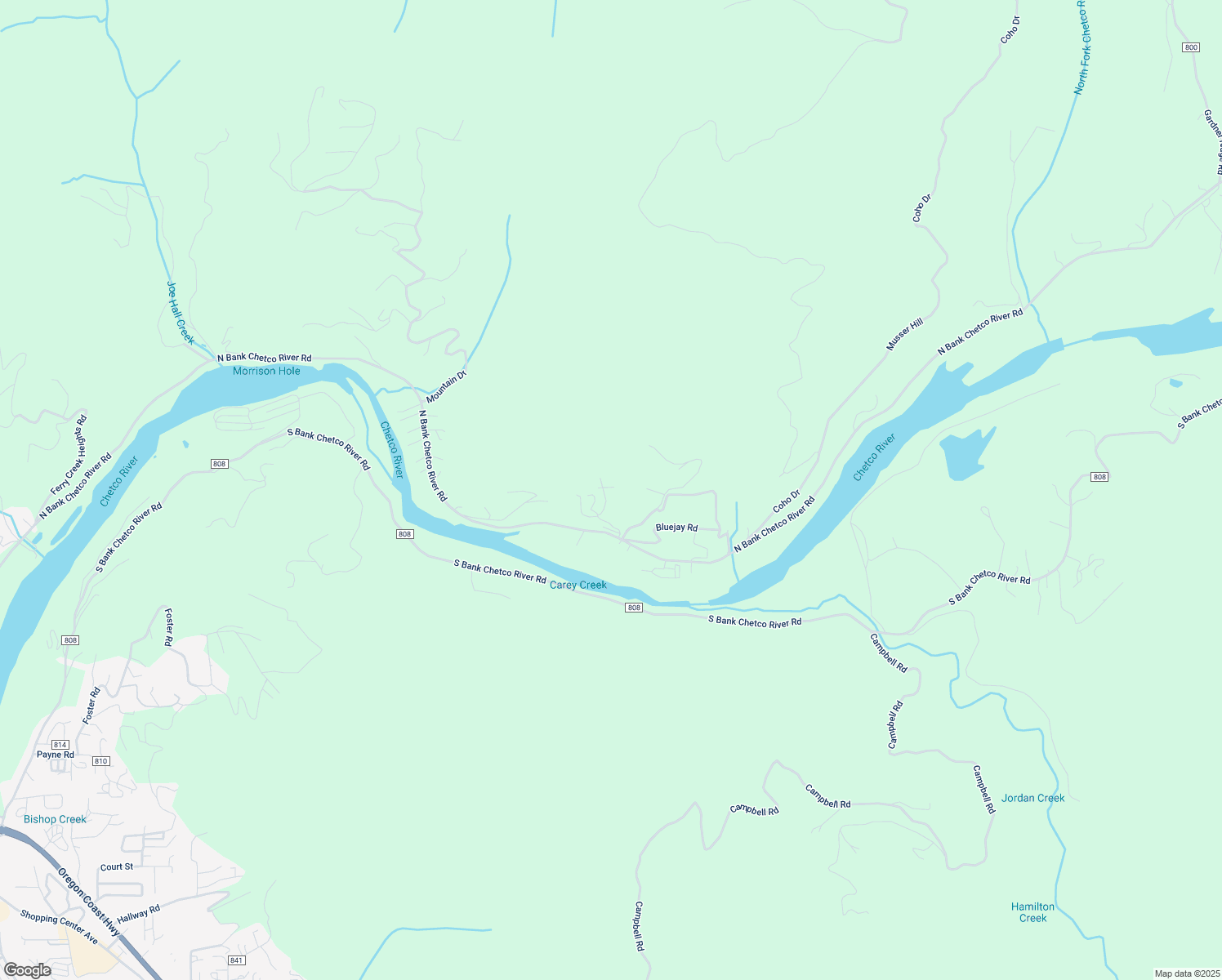 map of restaurants, bars, coffee shops, grocery stores, and more near 16919 Tule Road in Brookings