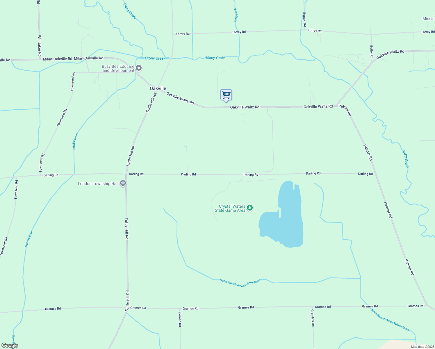 map of restaurants, bars, coffee shops, grocery stores, and more near 10510 Darling Road in Milan