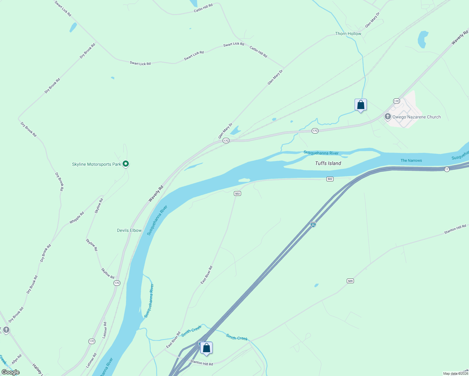 map of restaurants, bars, coffee shops, grocery stores, and more near 4996 E River Rd in Nichols