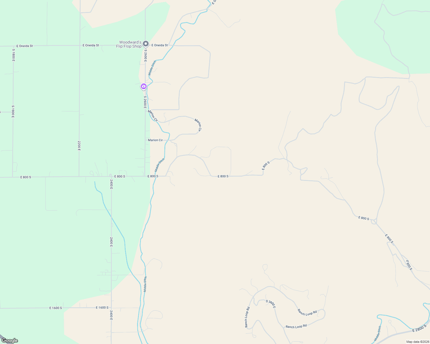 map of restaurants, bars, coffee shops, grocery stores, and more near 3023 East 800 South in Preston