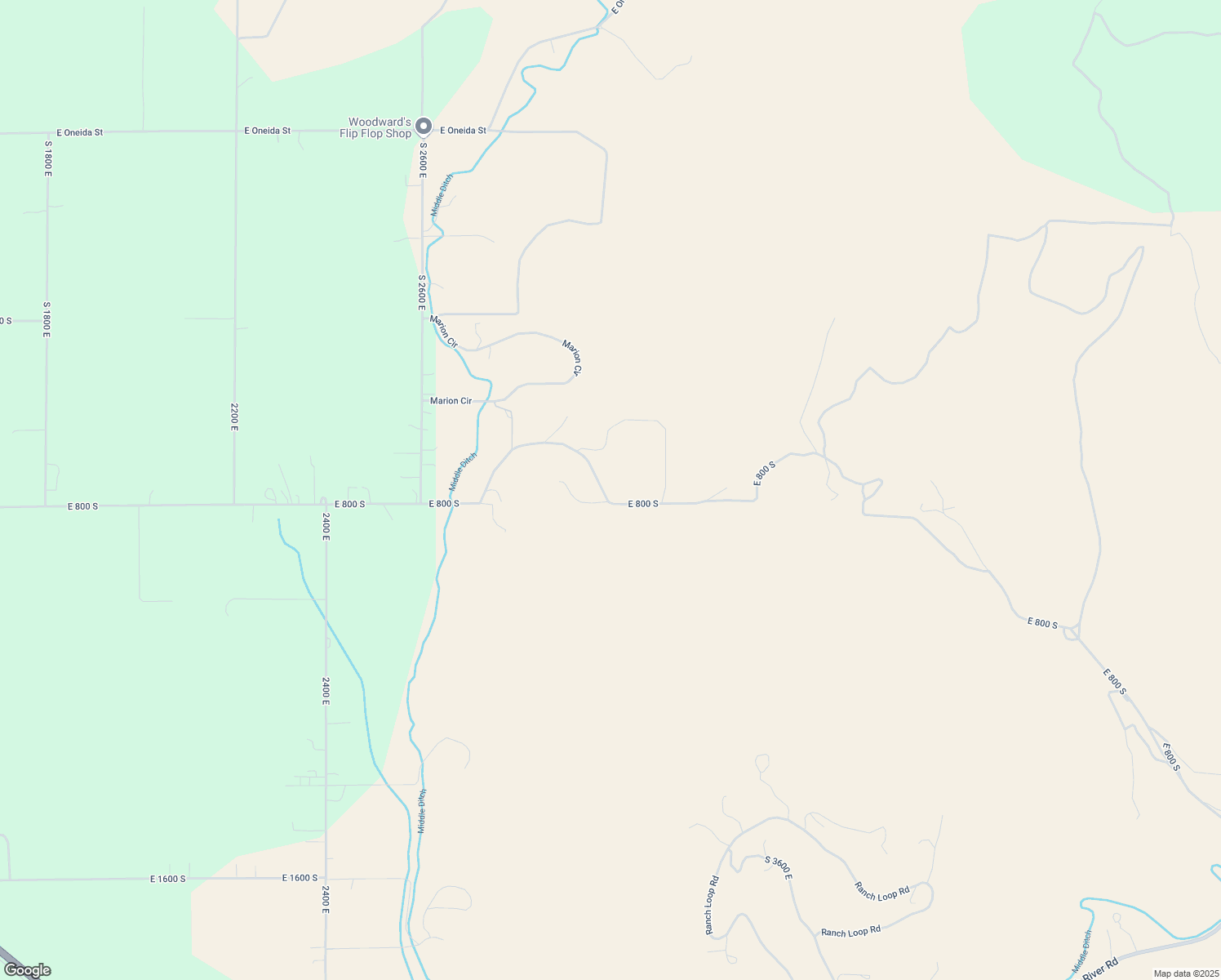 map of restaurants, bars, coffee shops, grocery stores, and more near 3023 East 800 South in Preston