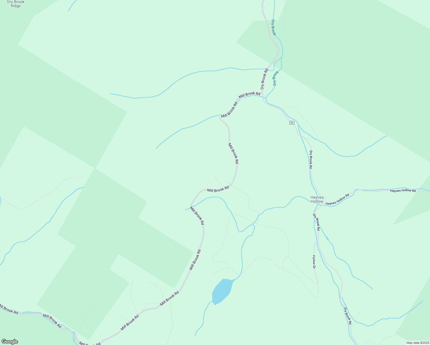 map of restaurants, bars, coffee shops, grocery stores, and more near 7399 Mill Brook Road in Arkville
