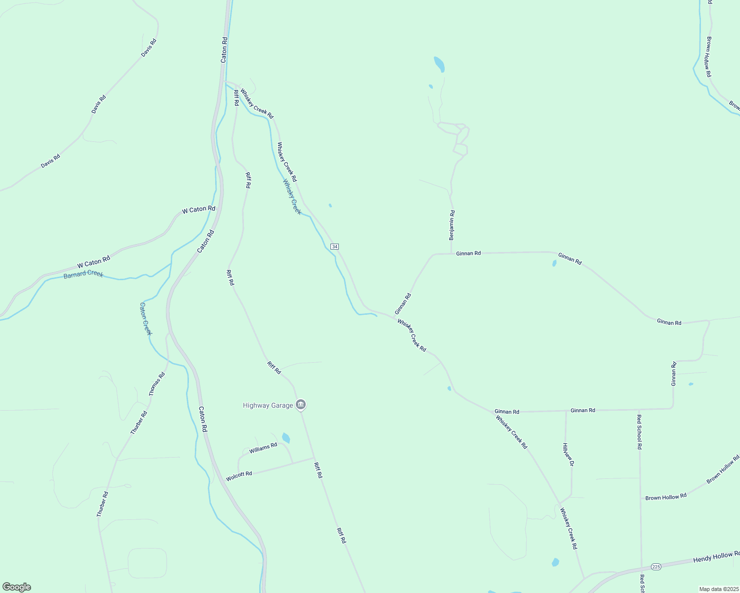 map of restaurants, bars, coffee shops, grocery stores, and more near 1950 Whiskey Creek Road in Corning