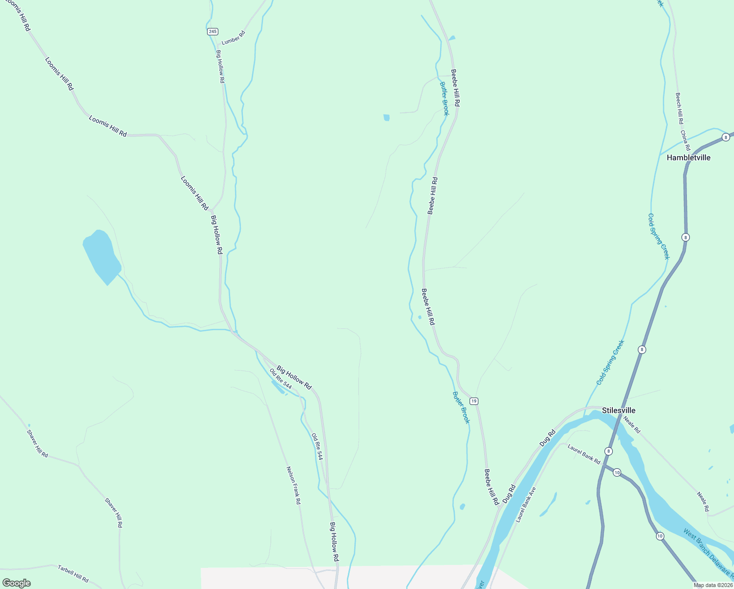 map of restaurants, bars, coffee shops, grocery stores, and more near 188 Cheese Factory Road in Deposit