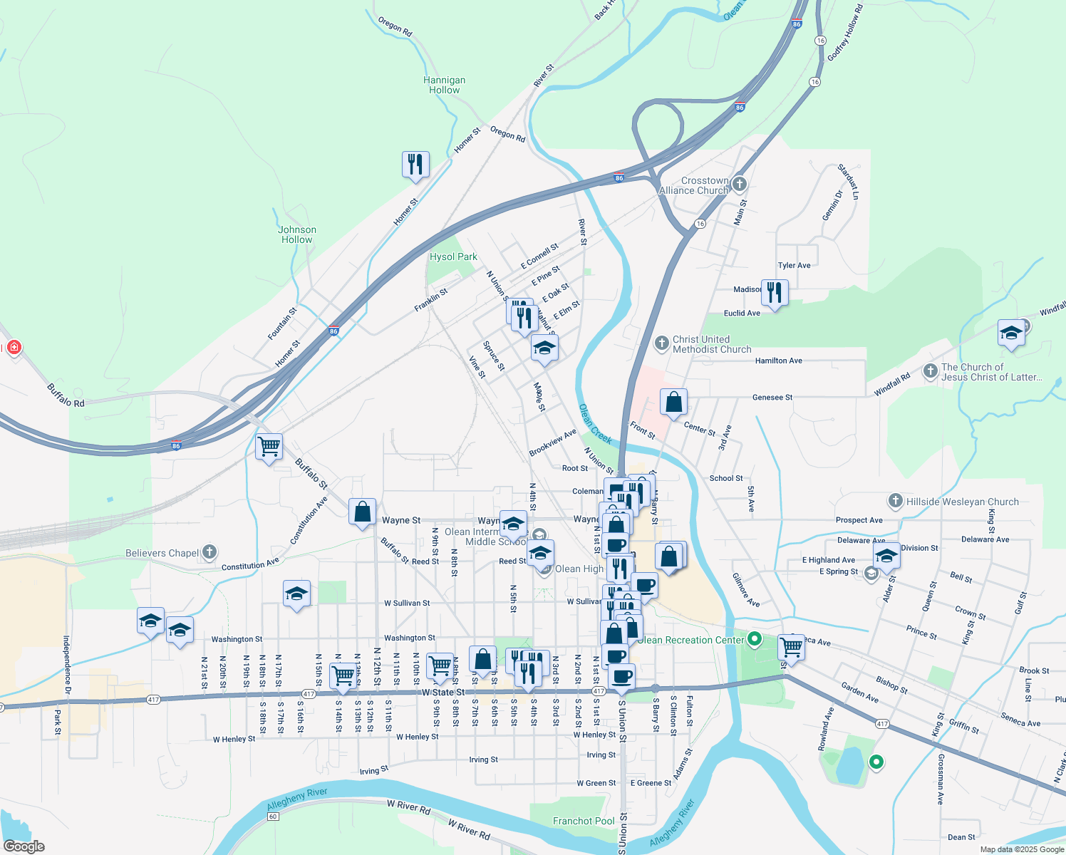 886 North 4th Street, Olean NY Walk Score