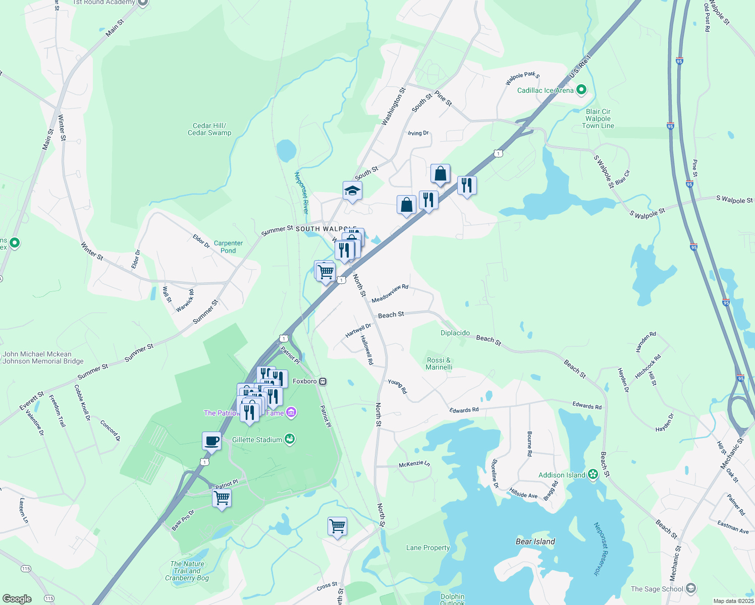 3 Meadowview Road, Foxborough MA Walk Score