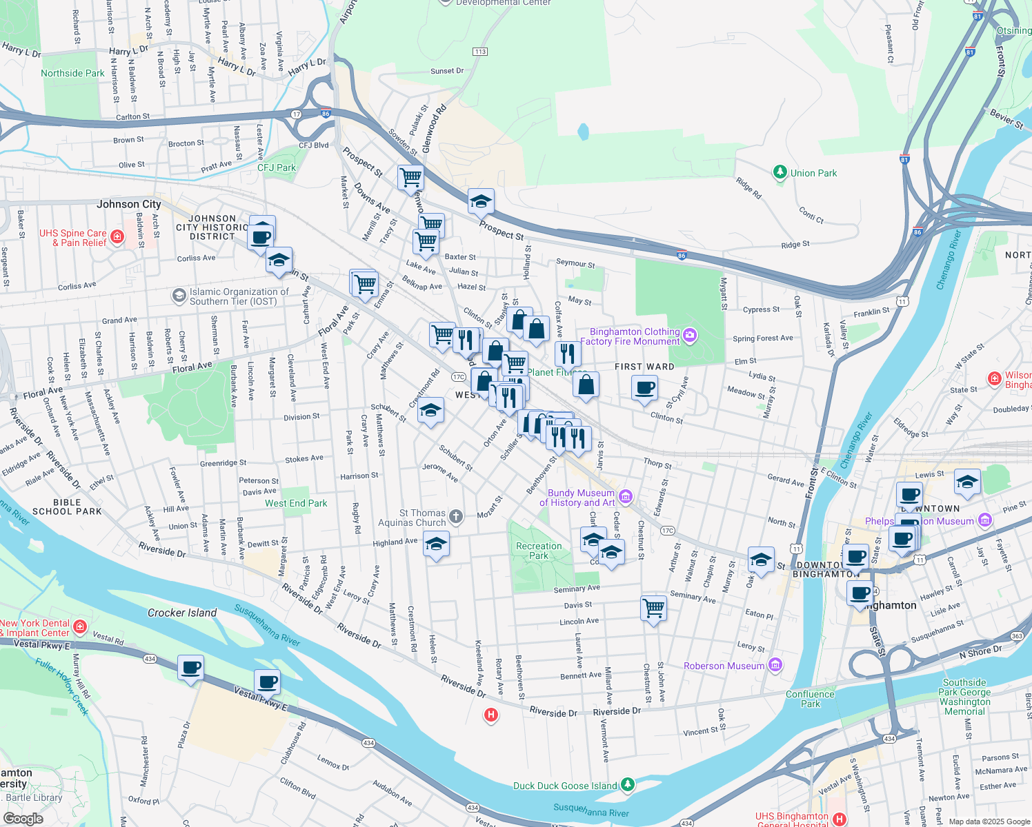 219 Main Street, Binghamton NY Walk Score