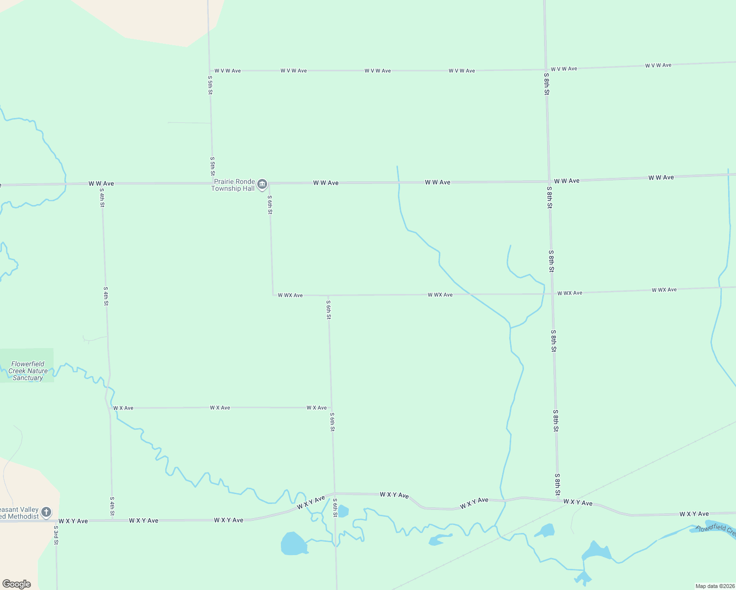 map of restaurants, bars, coffee shops, grocery stores, and more near 7860 West WX Avenue in Schoolcraft