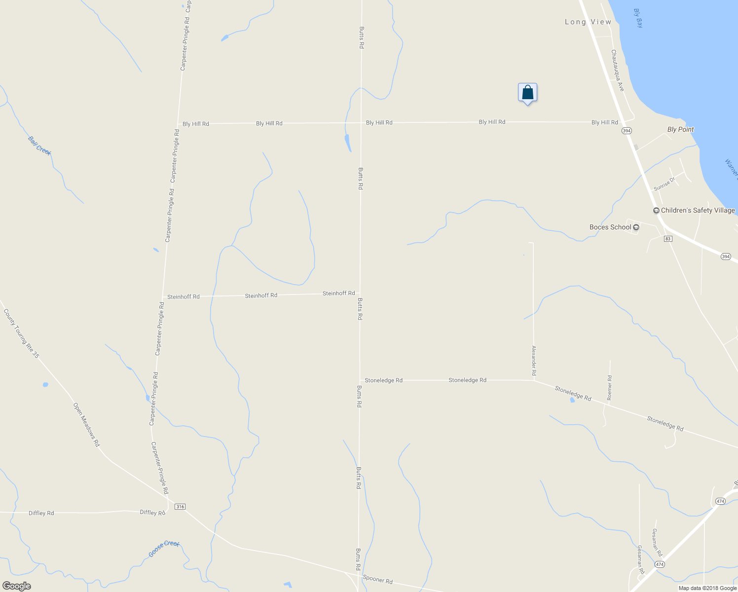 map of restaurants, bars, coffee shops, grocery stores, and more near 2552 Butts Road in Ashville