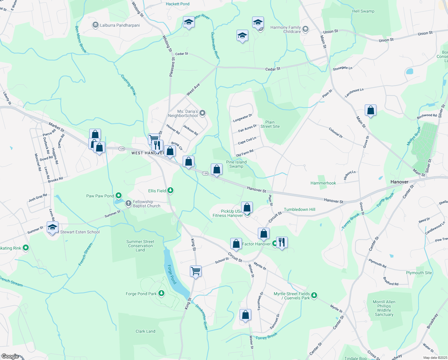 1184 Hanover Street, Hanover MA Walk Score