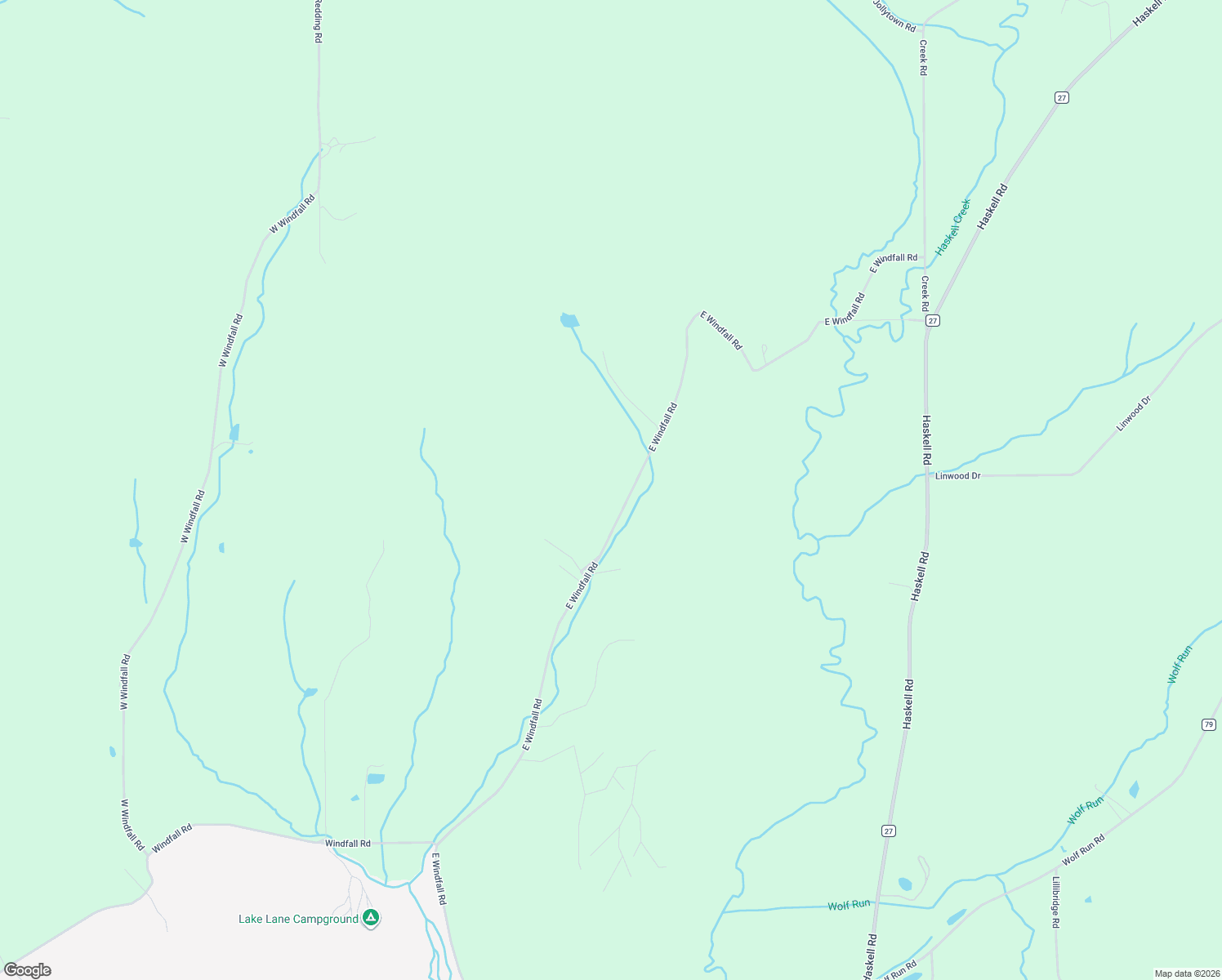 map of restaurants, bars, coffee shops, grocery stores, and more near 988 East Windfall Road in Olean