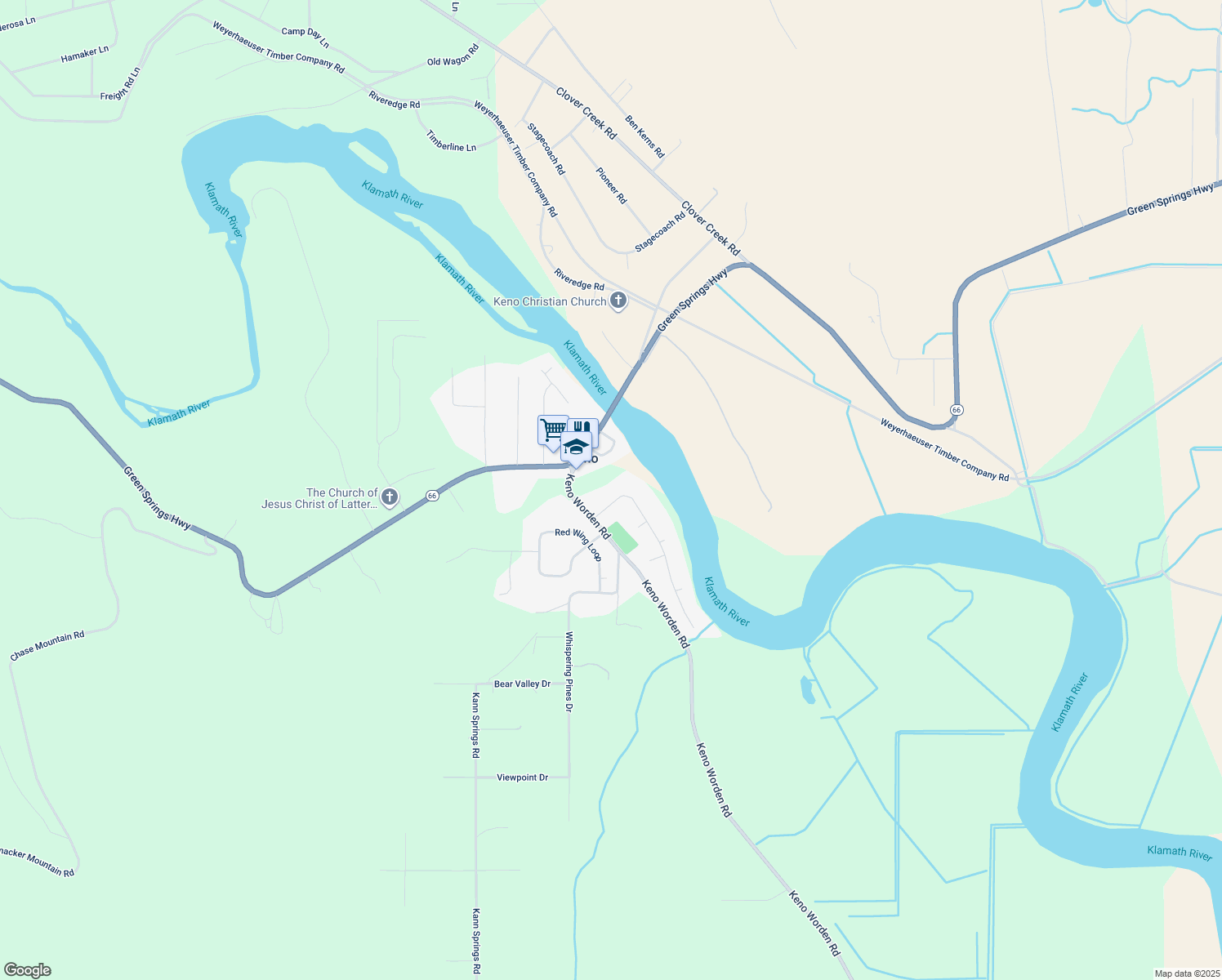 map of restaurants, bars, coffee shops, grocery stores, and more near 11217 White Goose Drive in Keno
