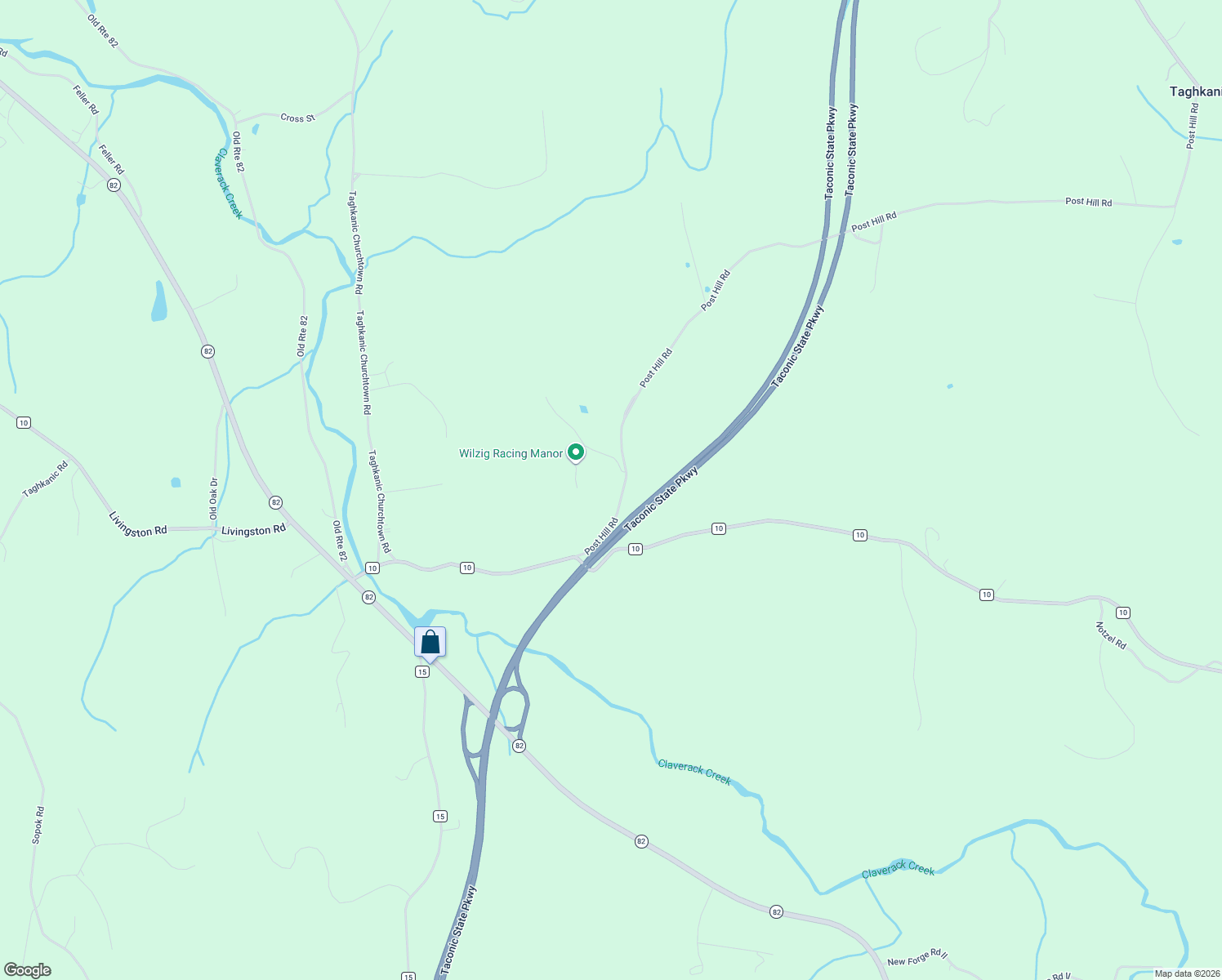 map of restaurants, bars, coffee shops, grocery stores, and more near 480 Post Hill Rd in Craryville